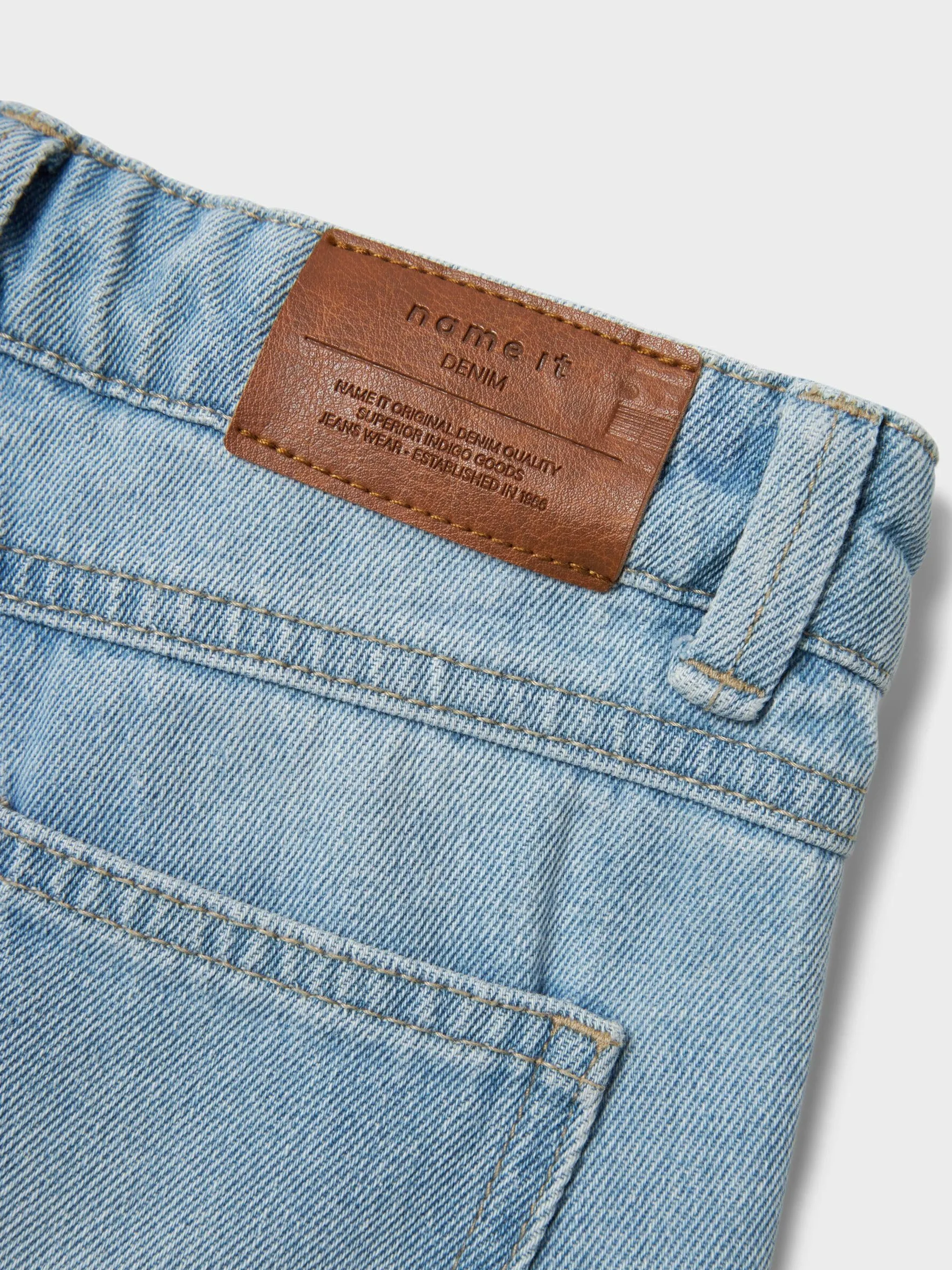 NAME IT spodnie jeansowe Dziewczynki Nkfrose Hw Wide Jeans 1411-te Noos