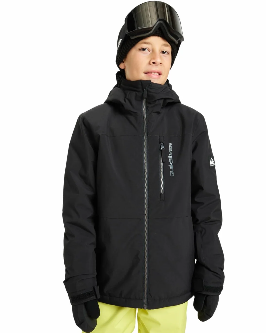 Quiksilver Kurtka śnieżna Side HIT solidna kurtka chłopięca czarna 6-7Y
