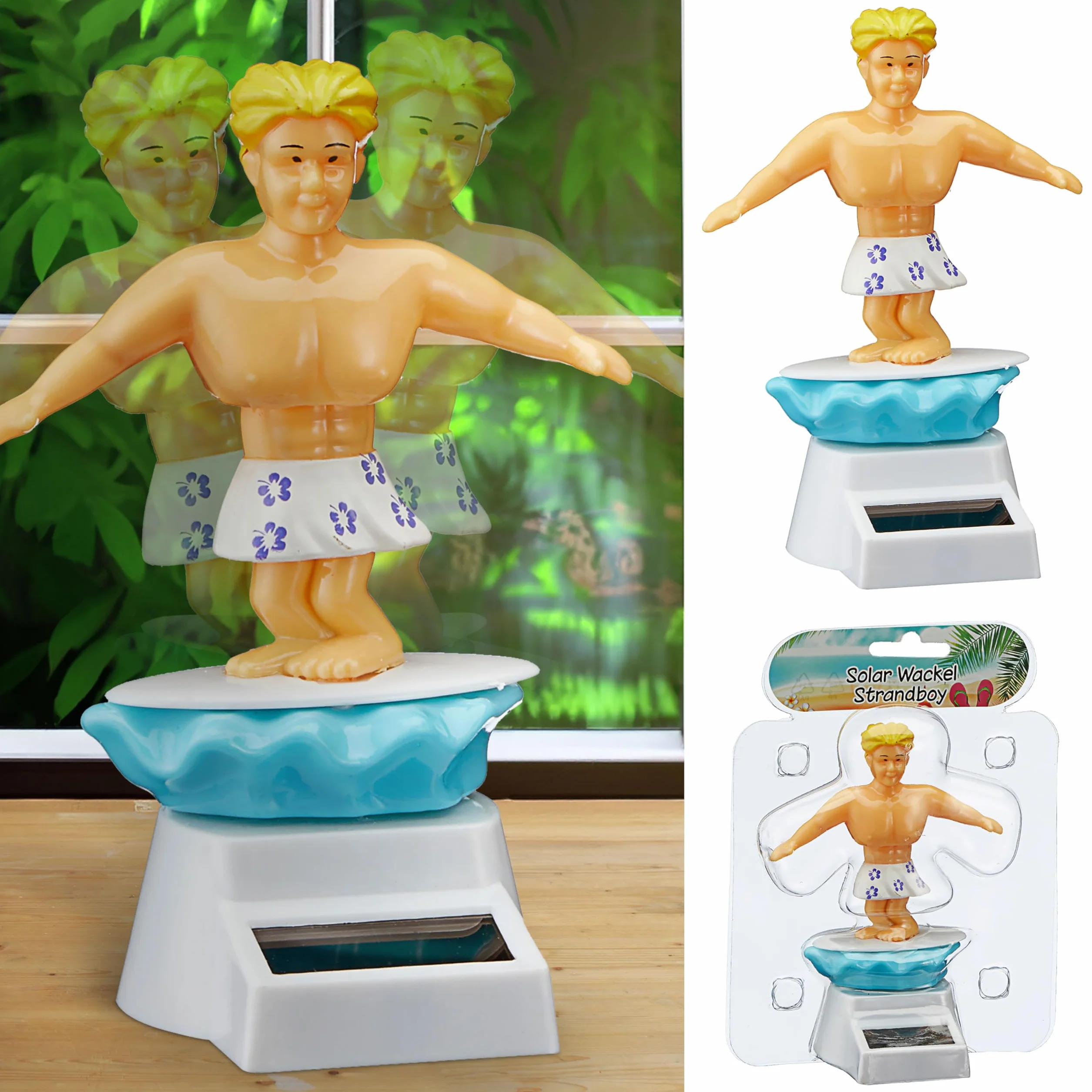 Cepewa Hula Solar Beach Boy Surfer plaża tancerz strój kąpielowy dekoracja samochodu