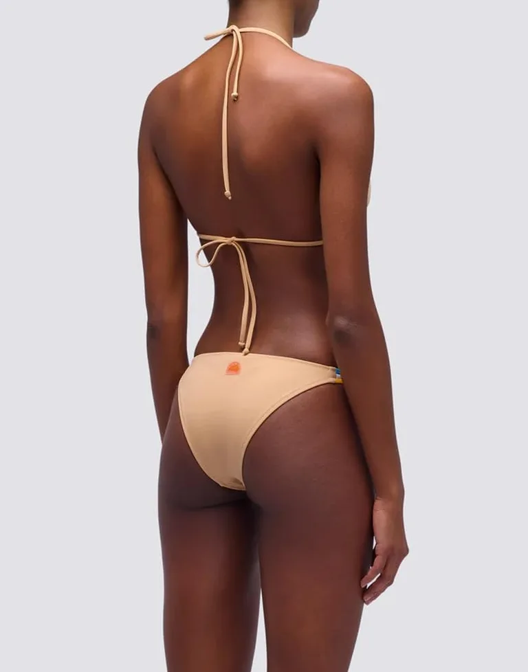 SUNDEK Jennifer Damskie bikini z trójkątnym topem i tęczowymi majtkami
