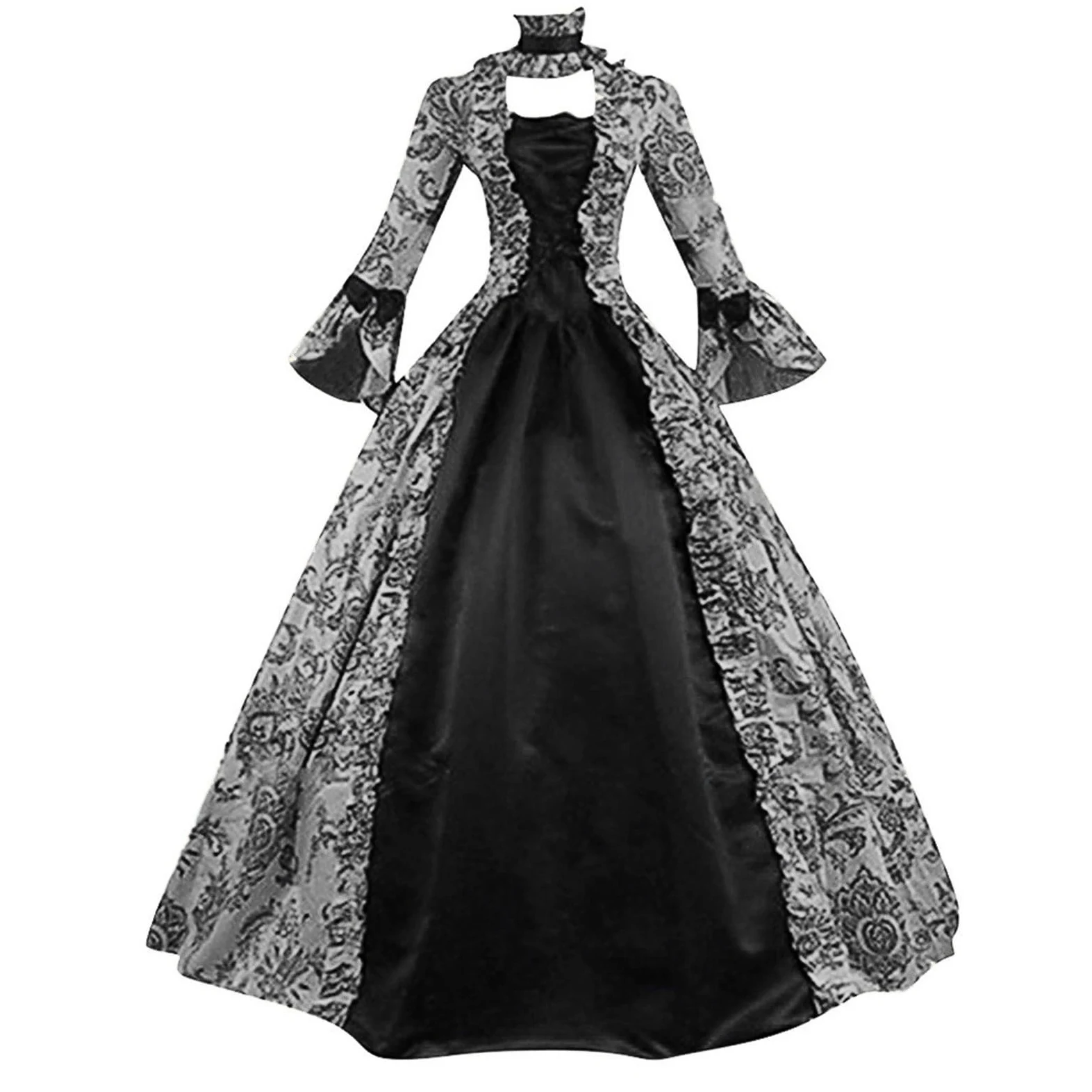 Generisch Cosplay kostium damski, średniowieczna sukienka, anime, karnawał, Halloween, gotycki, wiktoriańska, fantazyjna, zestaw szykowny, aksamitny, klasyczny, szlachetny A202