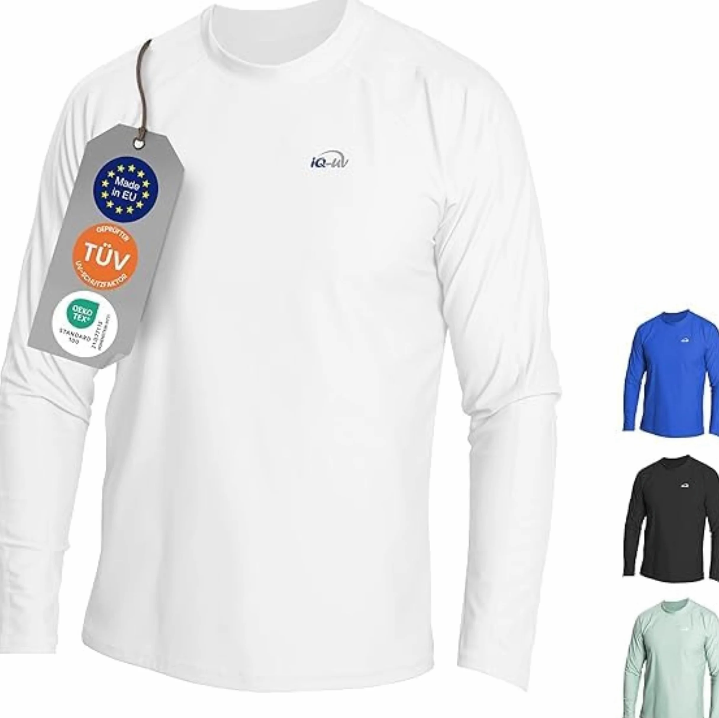 iQ-UV Koszulka iQ UV 300 regularny krój, długi rękaw, ochrona przed promieniowaniem UV Mężczyźni Uv-schutz T-shirt Iq 300 Watersport Long Sleeve
