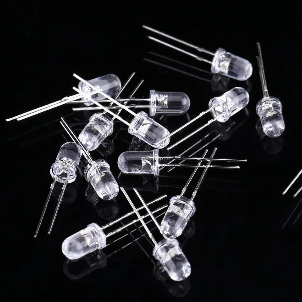 Zestaw diod LED, 300 sztuk 3 mm LED 5 mm asortyment diod LED biały żółty czerwony niebieski zielony zestaw diod LED