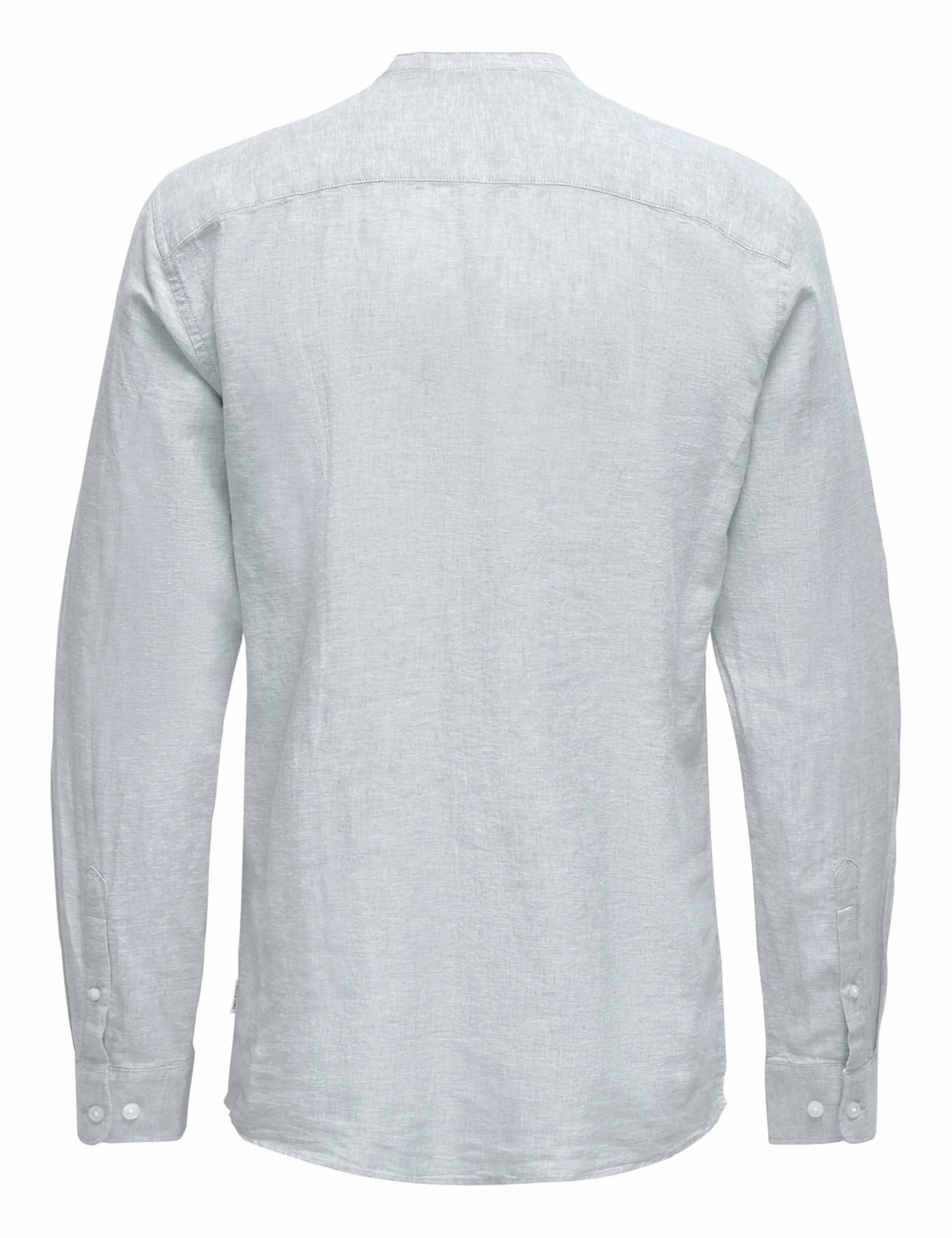 ONLY & SONS Koszula Męska Lniana Mao Shirt