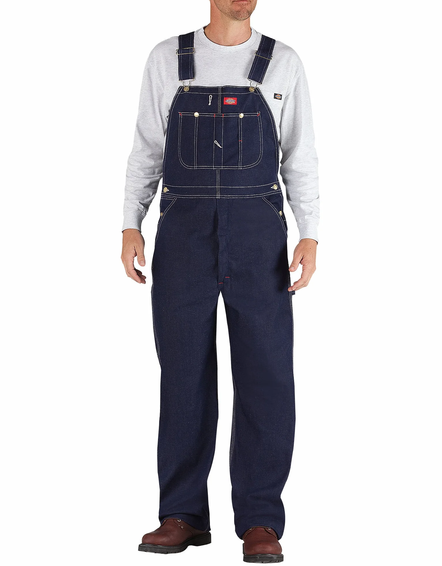 Dickies Męski Indigo Big(Uniseksualny): indigo Averol Con Tirantesindigo Bib Ogólny Big、 الالالا Asortyment الللل اللللللل i GrandeindDDDDigo Latzhose duży