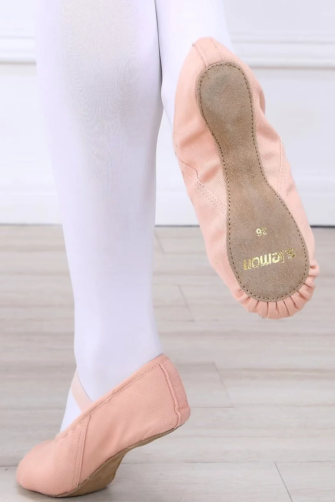Buty baletowe dla początkujących, elastyczna, cała skórzana podeszwa, buty do tańca, buty baletowe dla dzieci i dziewczynek