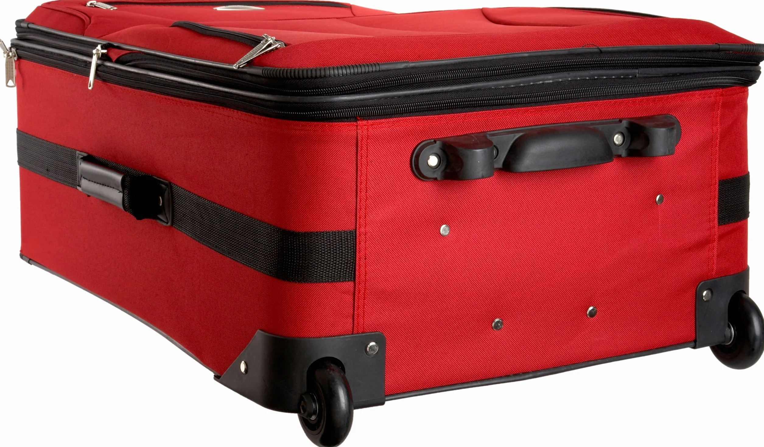 Rockland bagaż podróżny Softside, pionowy, zestaw, Czerwony, 4-Piece Set (14/19/24/28)
