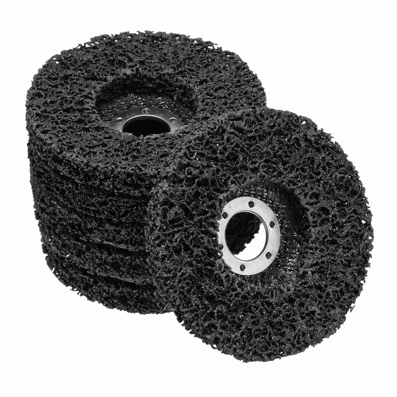 6 sztuk krążków CSD 125 mm, czarne tarcze do czyszczenia, tarcze szlifierskie, tarcze z tkaniny nylonowej, do czyszczenia metalu, usuwania farby, utleniania i rdzy