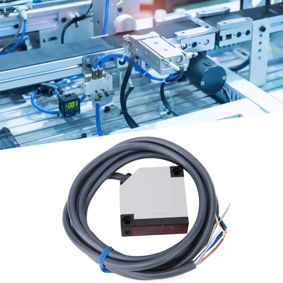 E3JK-DS30M1 IP65 300mm Czujniki zbliżeniowe na podczerwień, obudowa ABS Rozproszony przełącznik fotoelektryczny (DC12-24V)