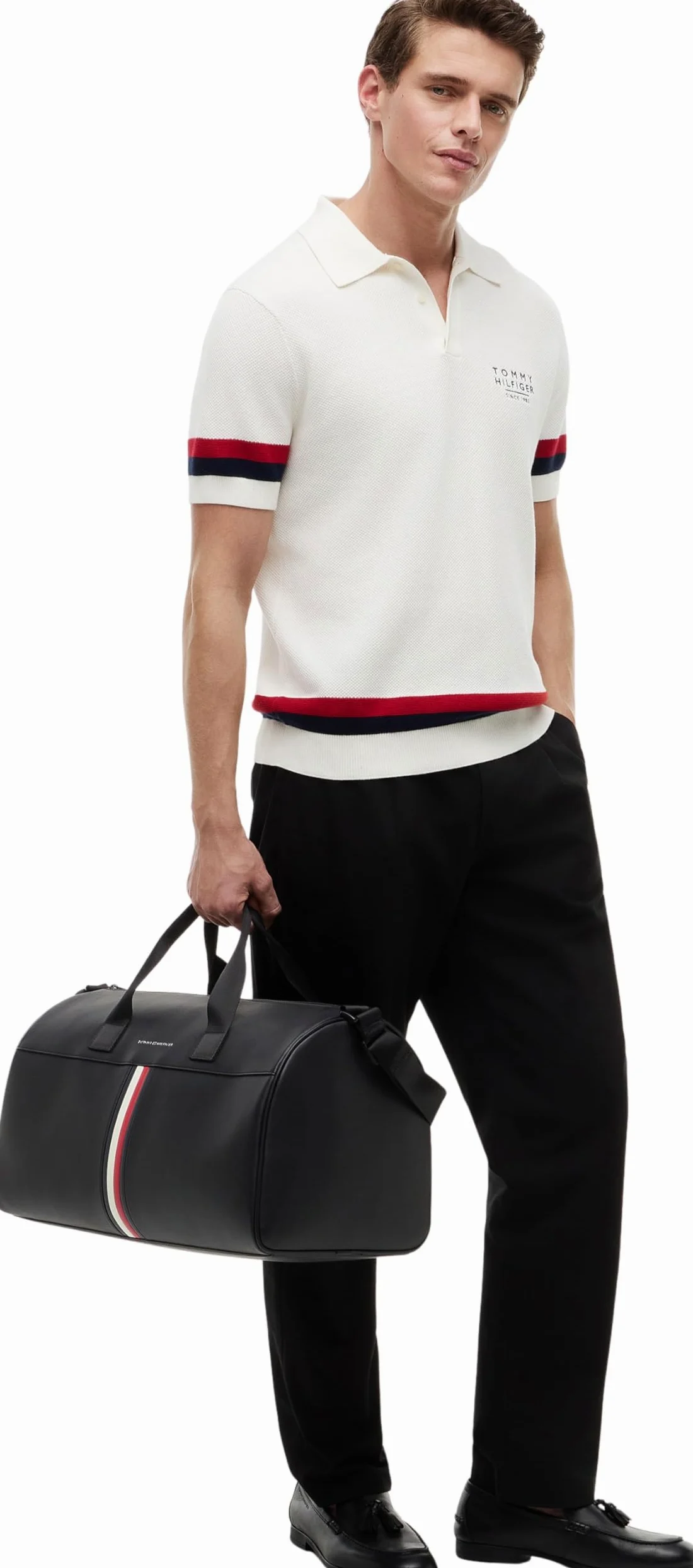 Tommy Hilfiger Męska torba podróżna Th Metro AM0AM14519 Weekender, czarna, jeden rozmiar