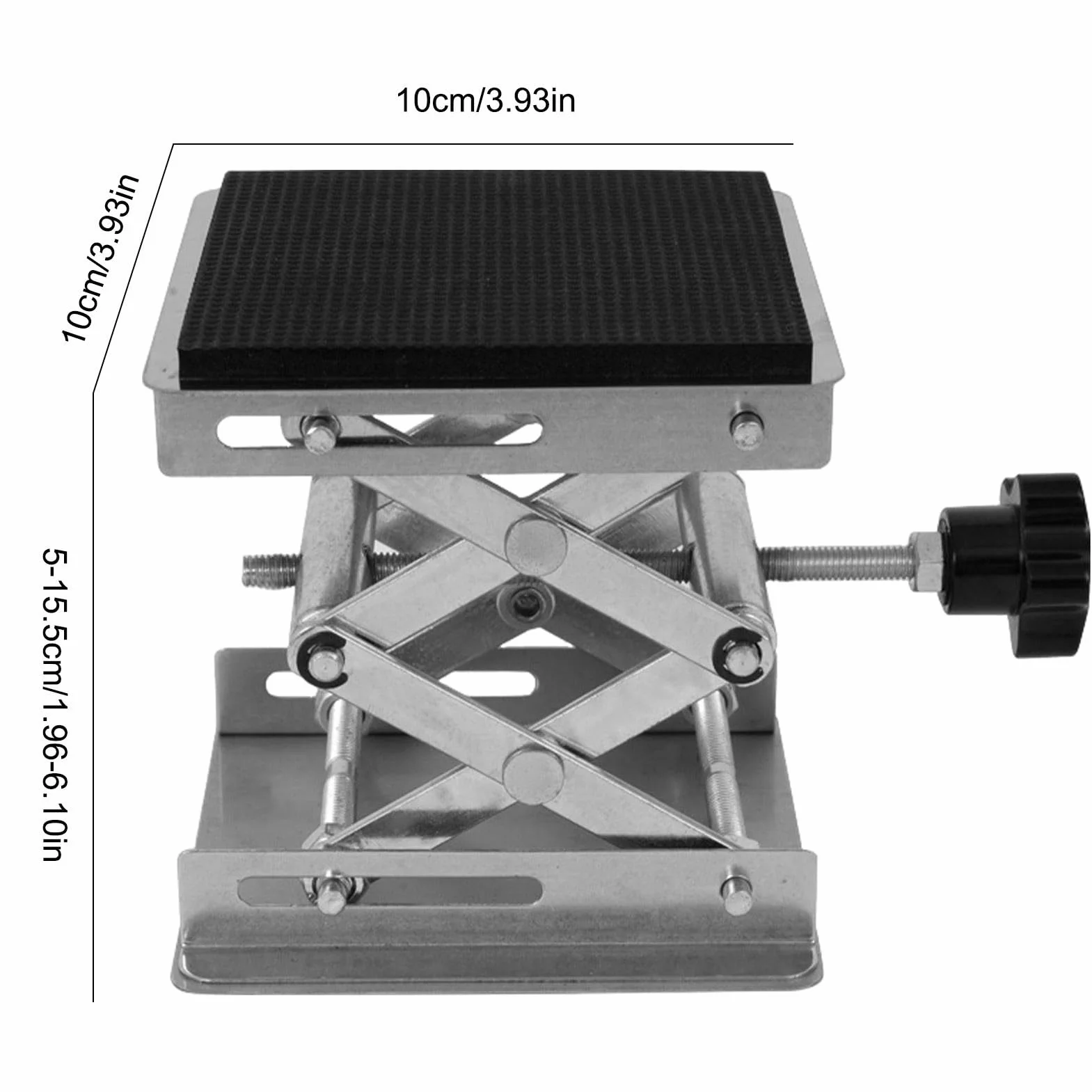 Podno?nik no?ycowy z amortyzatorem, podno?nik samochodowy z regulacj? wysoko?ci, wielofunkcyjna podpórka motocyklowa, stabilne uchwyty platformy 10 x 10 cm / 3,93 x 3,93 do u?ytku domowego,