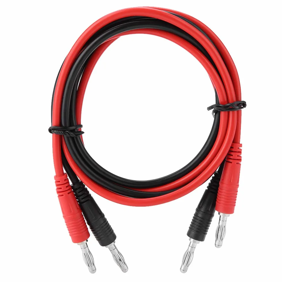 Przewody pomiarowe P1041 2 szt. 4mm wtyczka bananowa do wtyku bananowego kabel testowy multimetr 103cm