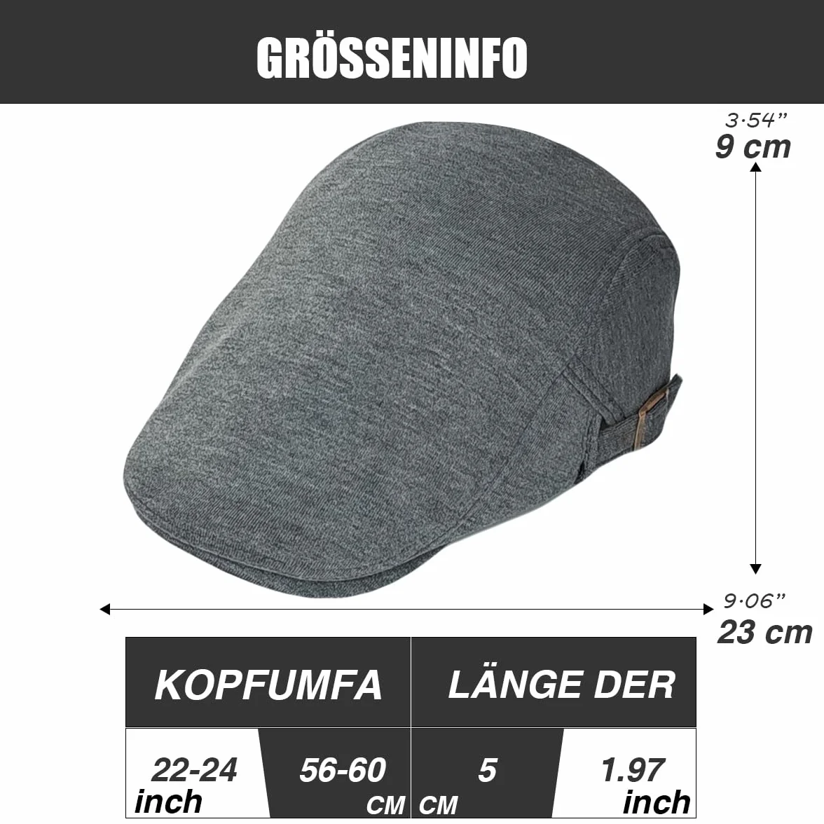 Regulowana czapka z daszkiem, męska, bawełniana czapka z daszkiem, beret Gatsby Newsboy Cap