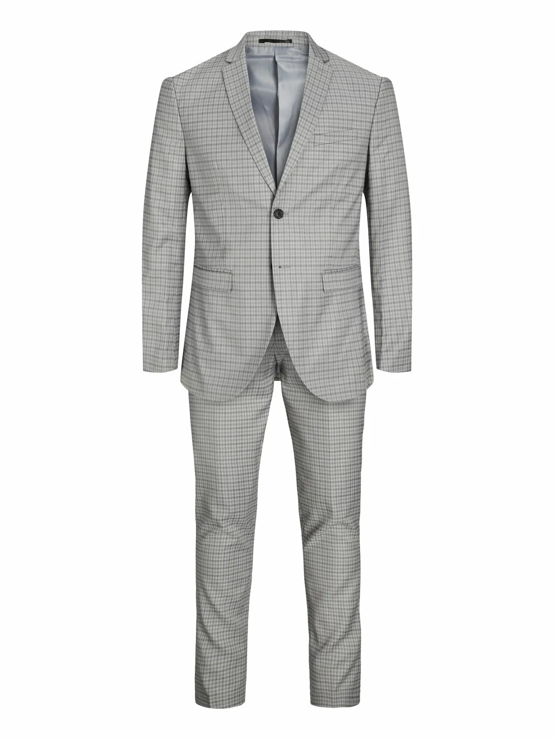 JACK & JONES Jprfranco Check Suit Sn garnitur męski, Light Grey Melange/Checks: super slim fit, 54
