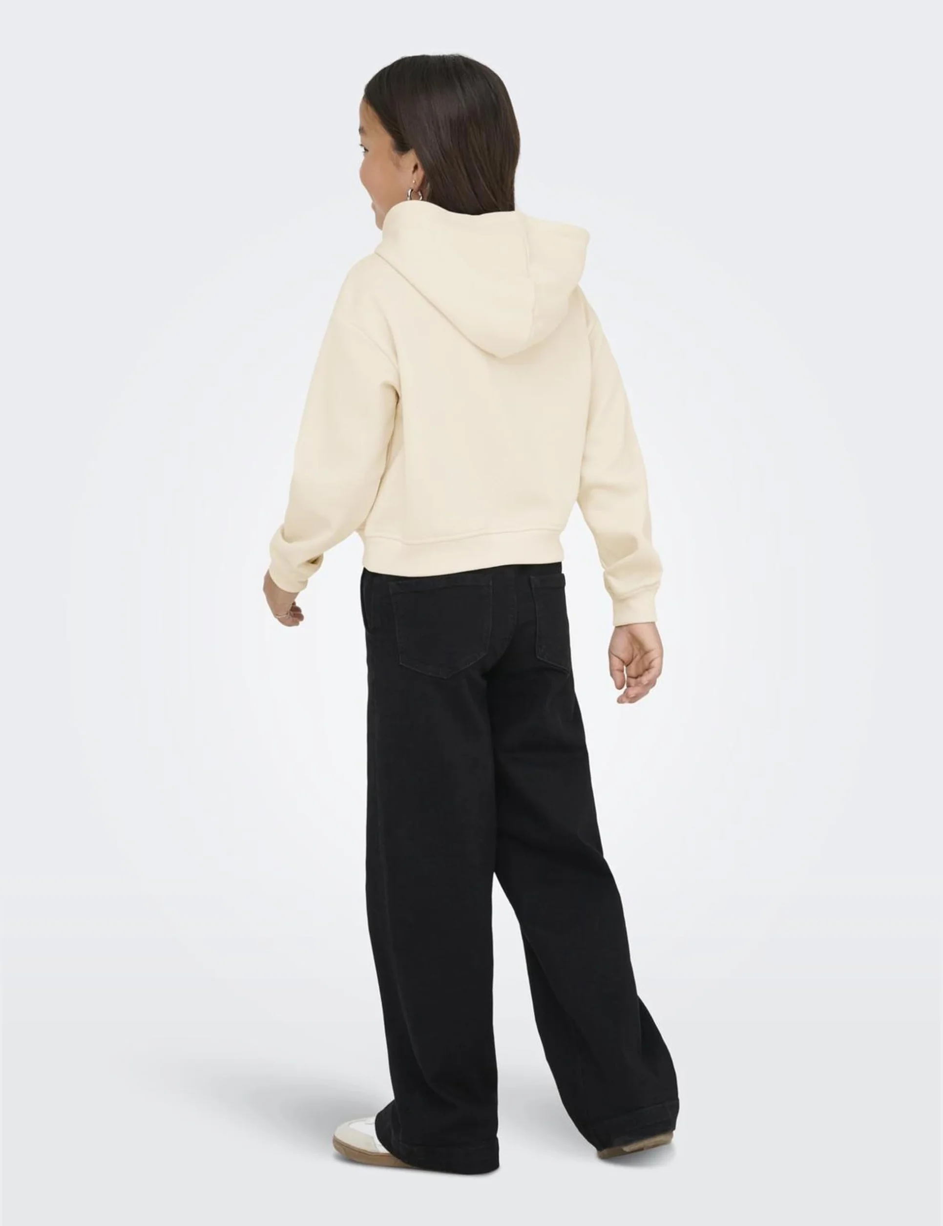 Only & Kids Kogsweat Life L/S bluza z kapturem Short SWT Noos, brzoza, 146-152