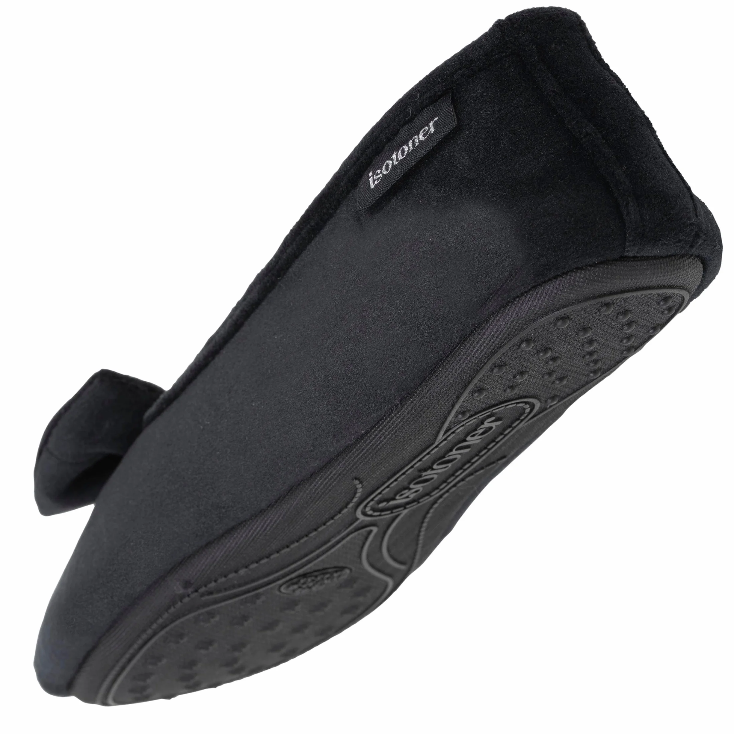 Isotoner Klapki damskie Ballerinas kapcie czarne 41/42