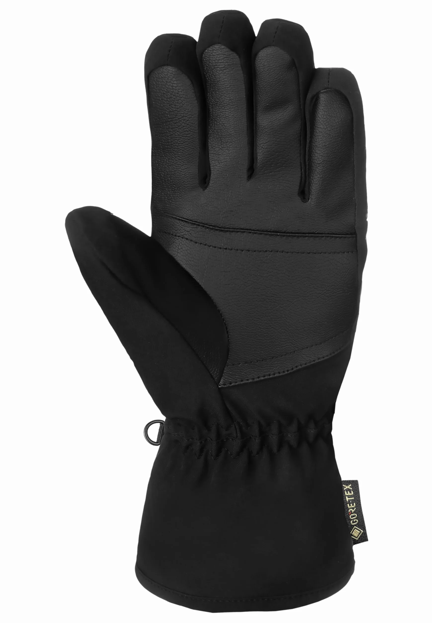 Reusch Susan Gore-TEX ciepłe, wodoodporne, wiatroszczelne i oddychające rękawiczki zimowe, rękawiczki śniegowe, rękawice narciarskie dla kobiet, klasyczne i kobiece, czarne