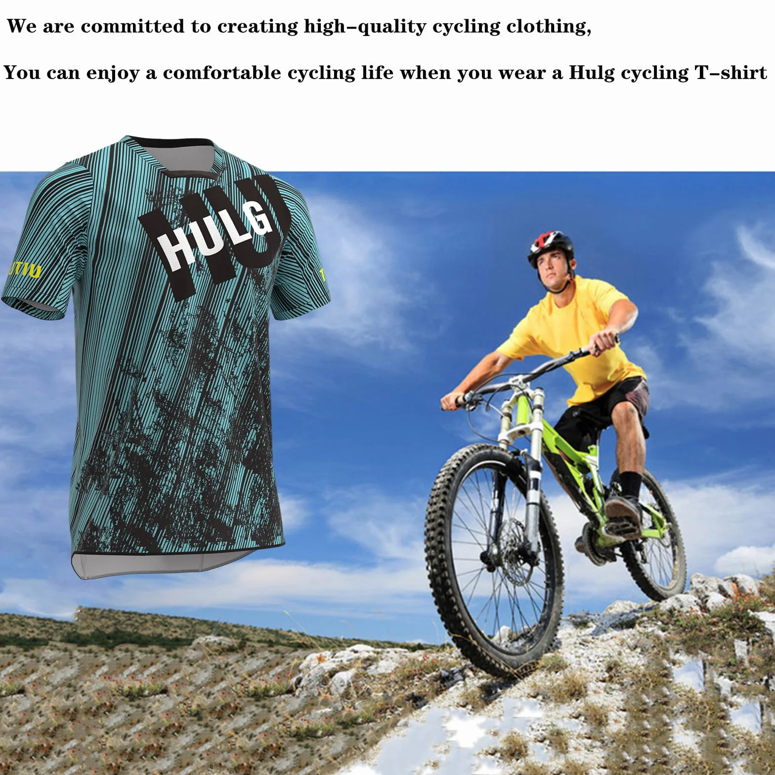 Koszulka Rowerowa MTB HULG, Męska, Krótka, Oddychająca, Szybkoschnąca, Antybakteryjna, Szara, XS