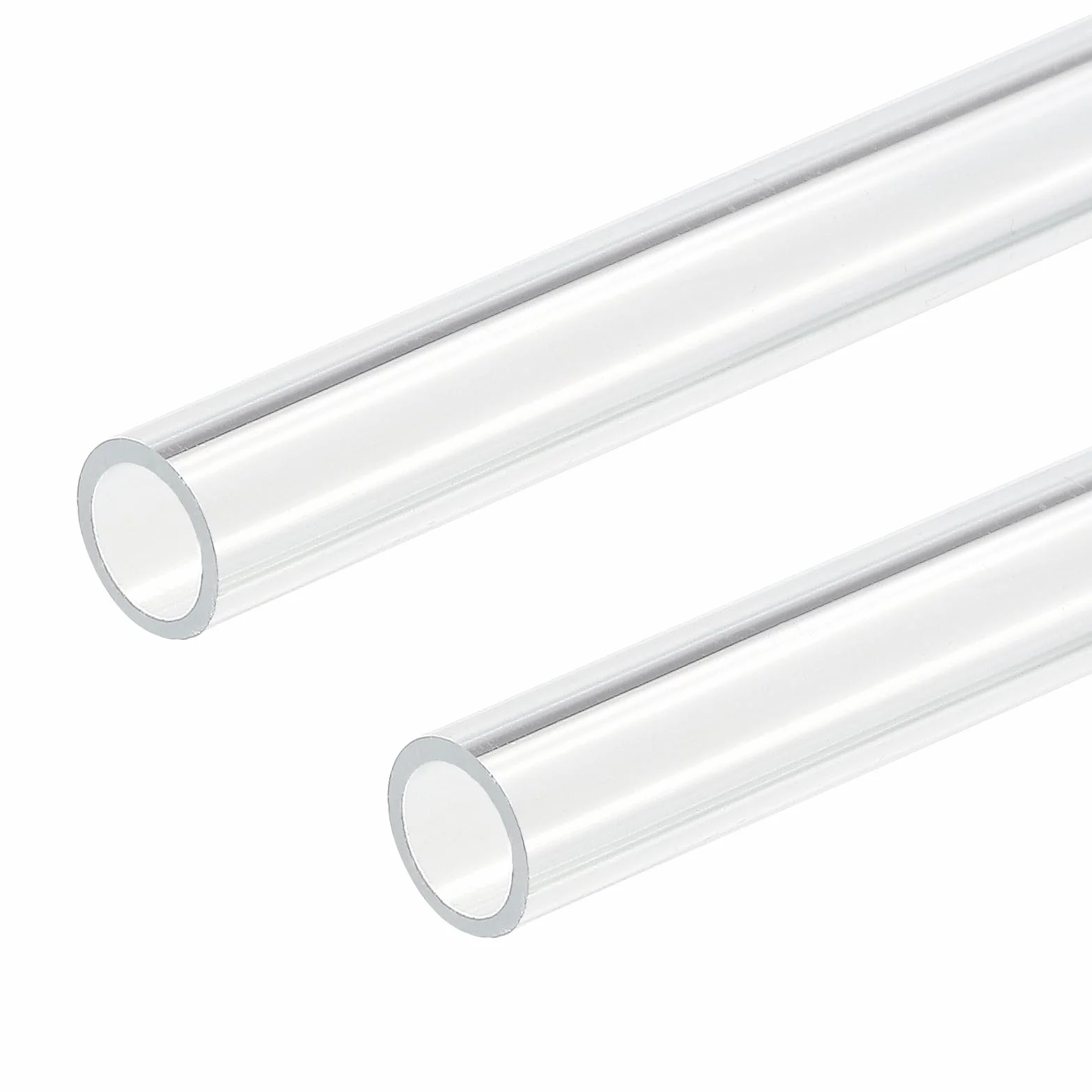DMiotech 2 szt. 8 mm x 10 mm (5/40.6 cm x 3/20.3 cm) przezroczysta akrylowa rura sztywna plastikowa rurka 25 cm do rury wodnej akwarium, systemu chłodzenia wodą, instalacji wodociągowej