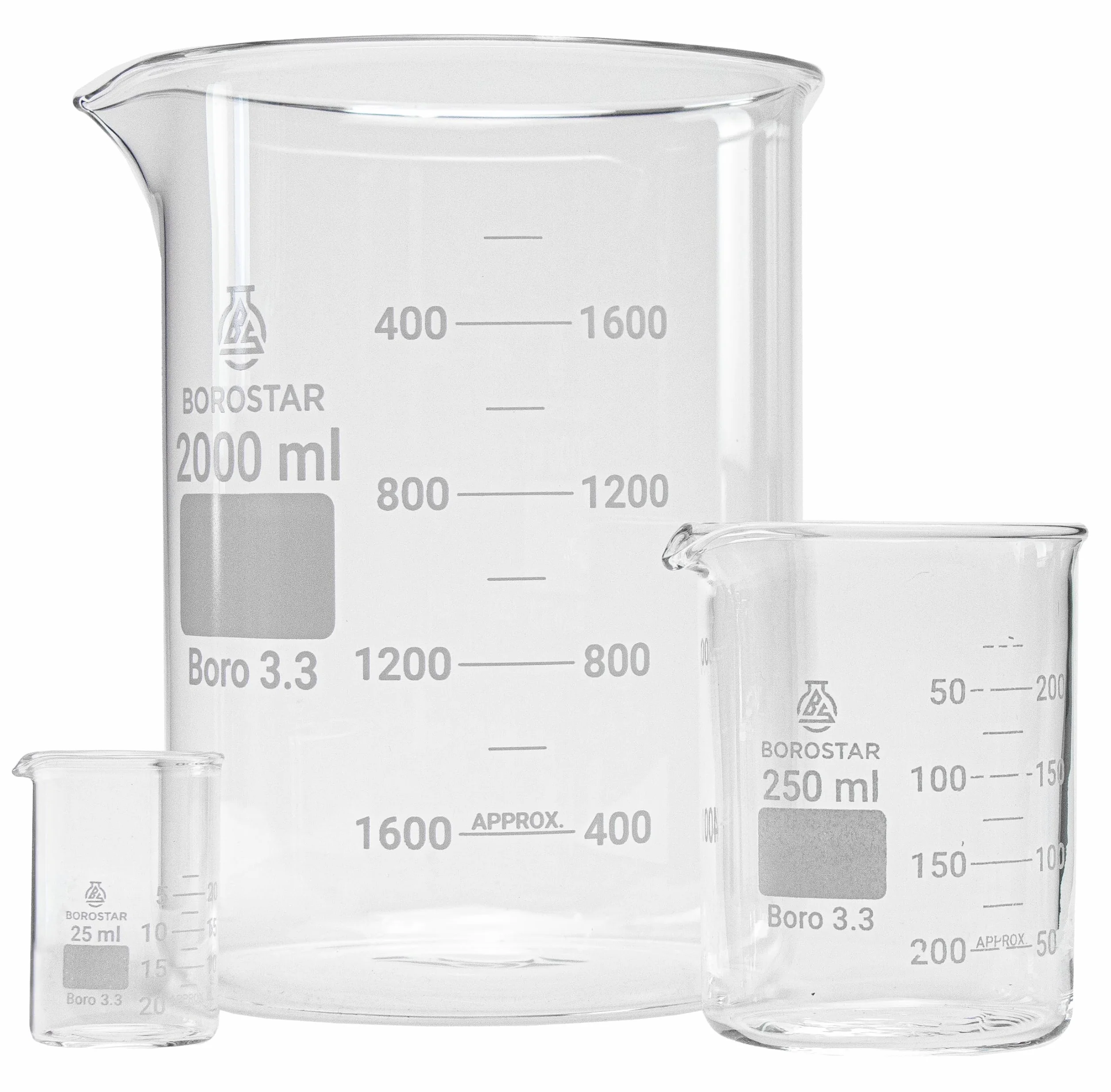 Zlewka Boro 3.3 niska forma z podziałką i dzióbkiem 50 ml