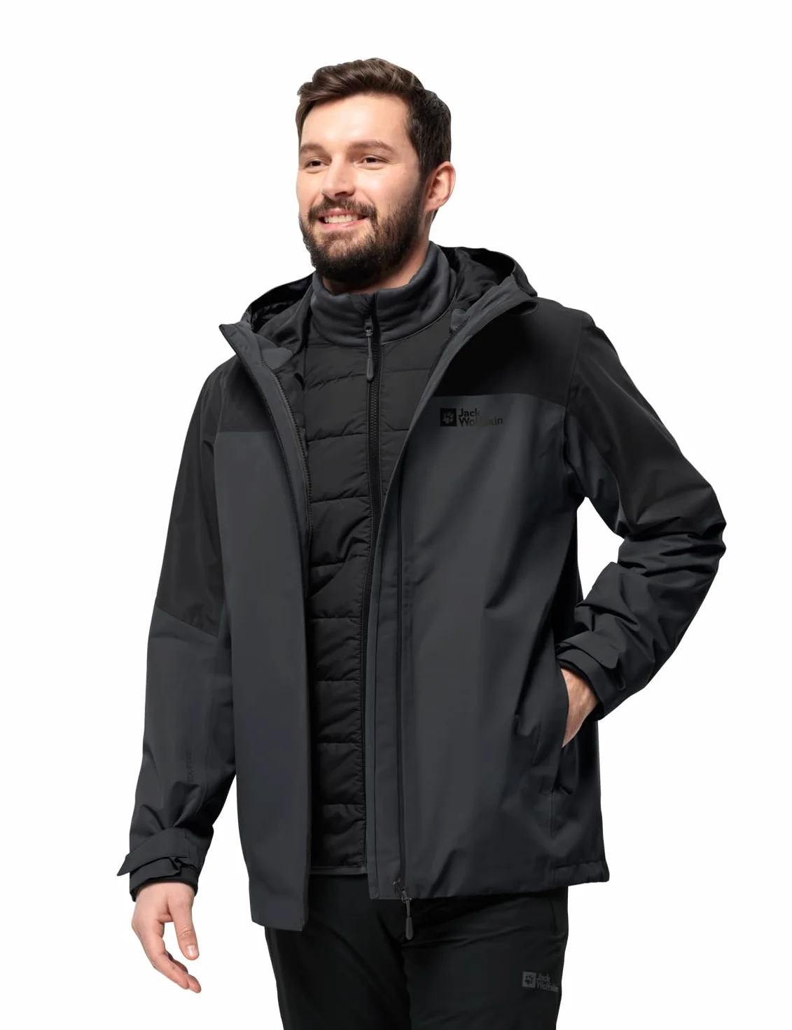 Jack Wolfskin Kurtka Mężczyźni Glaabach 3in1 Jkt M