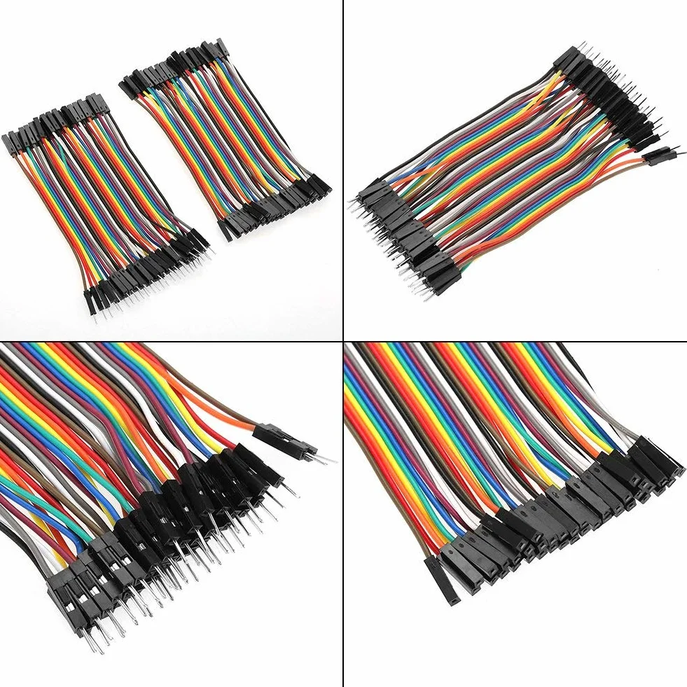 Hilitand Wielokolorowa Płytka do Plotera - Zestaw Zworek 40pin M/F, M/M, F/F