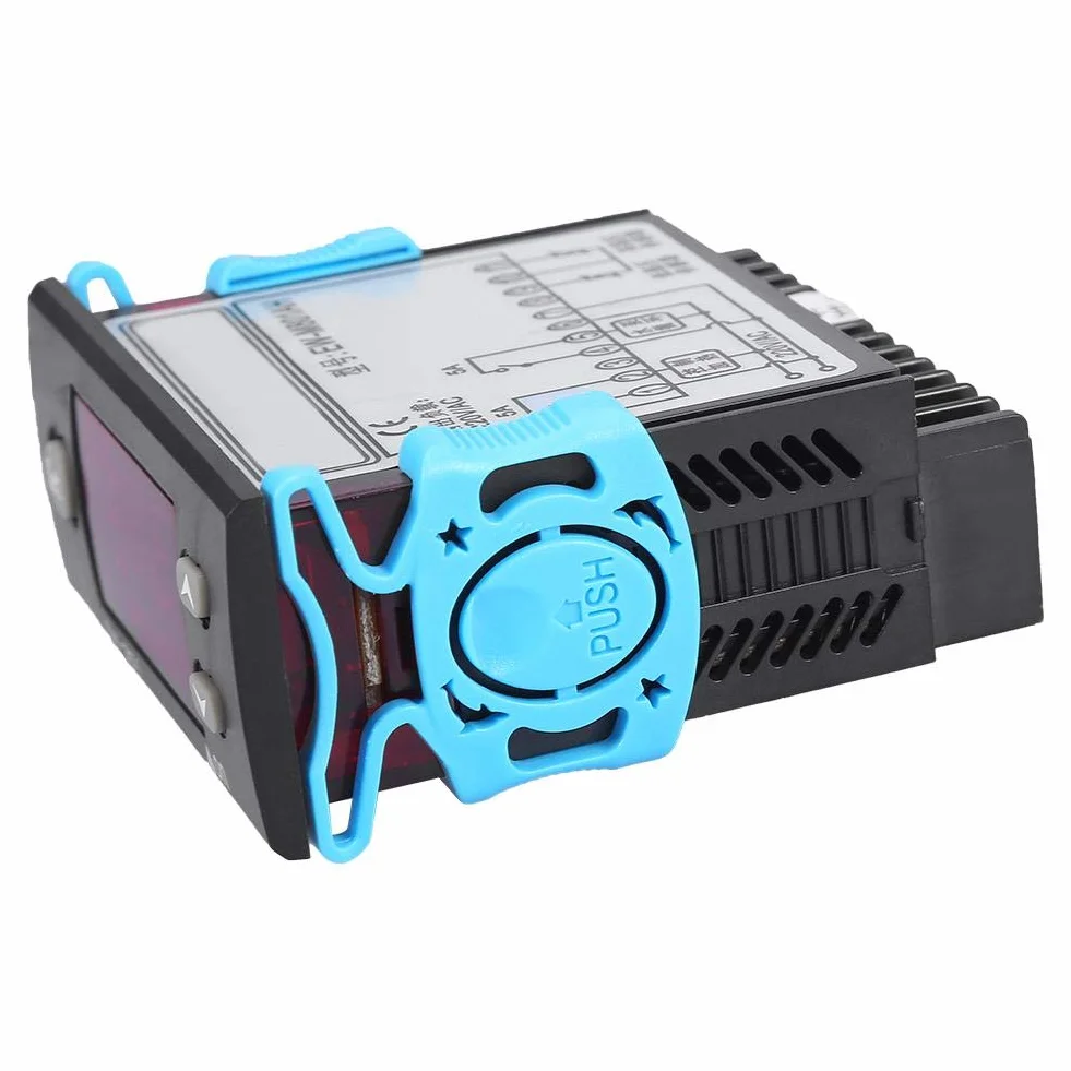 Cyfrowy regulator temperatury, 220 V EW-801AH Automatyczna regulacja temperatury z 2-kanałowym czujnikiem do słonecznego podgrzewacza wody