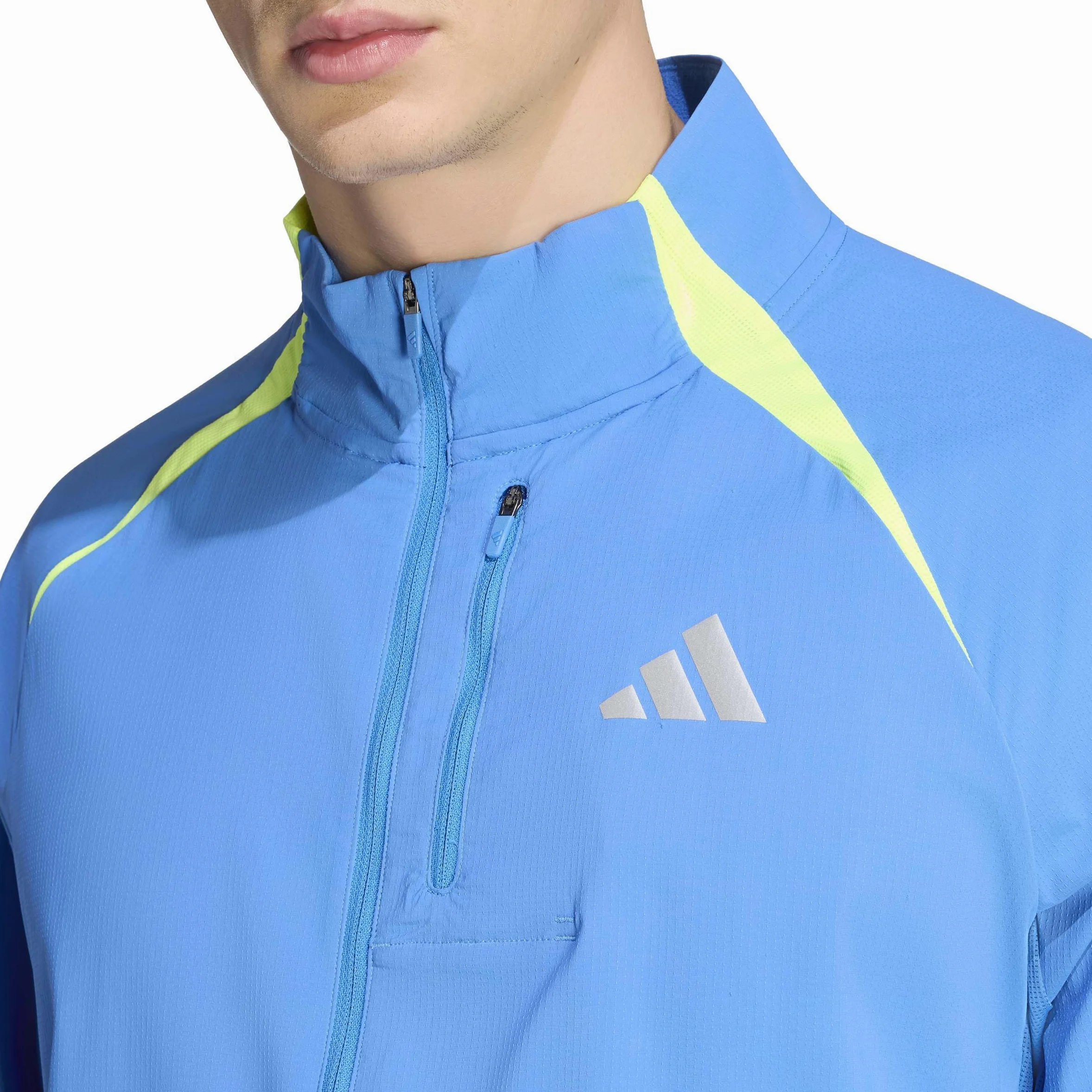 adidas heren ADI365 Running Iconic Formotion Jacket, ray blue, L