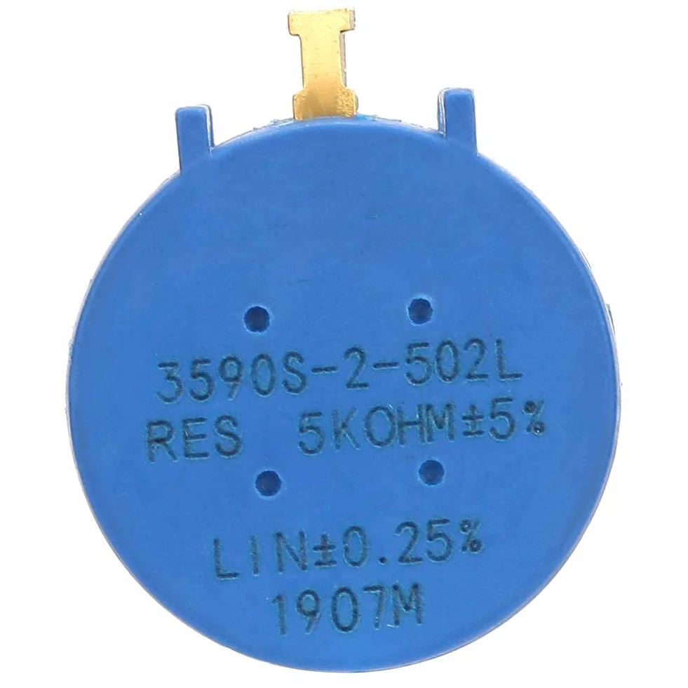 Potencjometr wieloobrotowy 3590S-2-502L 5K Ohm regulowana rezystancja uzwojenia precyzyjny potencjometr wieloobrotowy