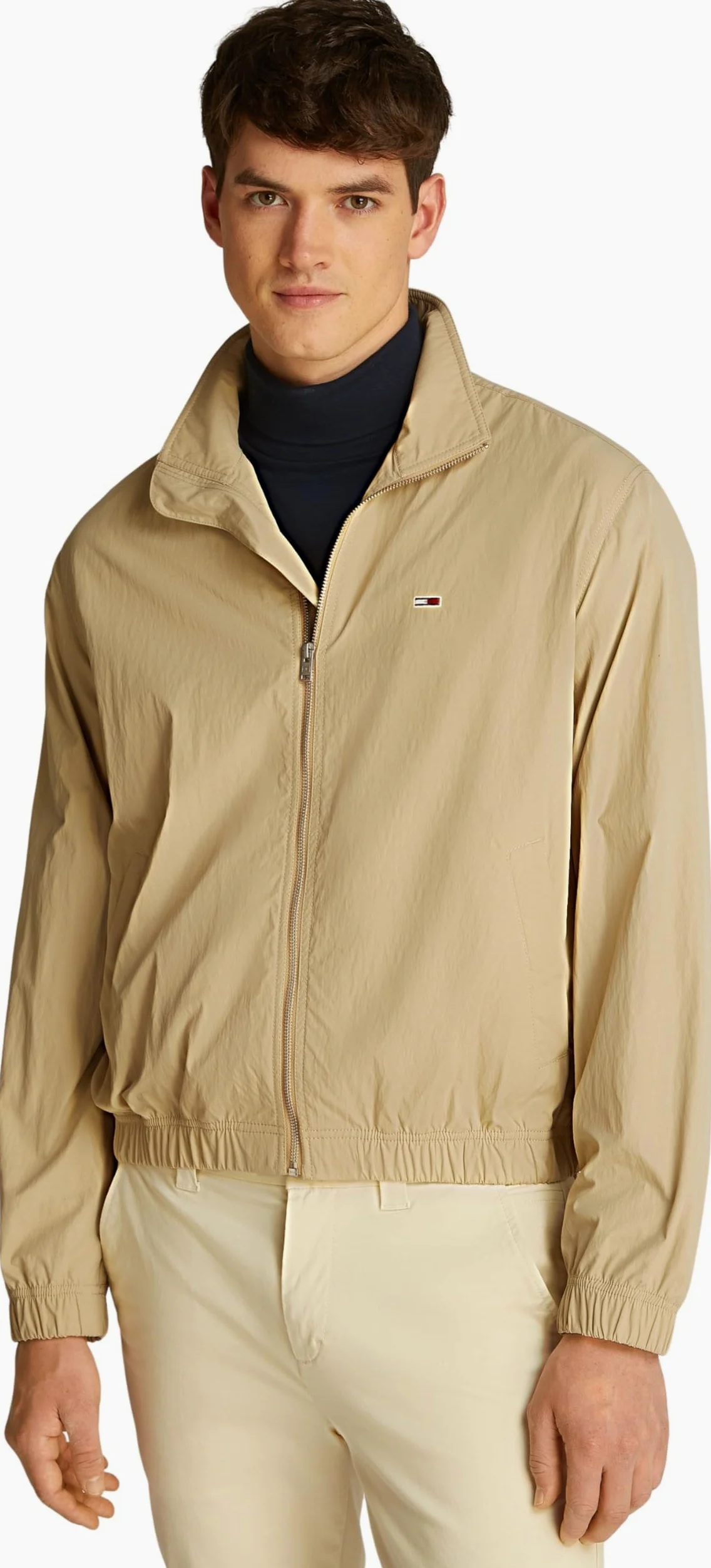 Tommy Jeans Męska kurtka wiatrówka TJM ESSENTIAL EXT DM0DM20655, beżowa (Relic Tan), XXL, Beżowy (Relic Tan), XXL