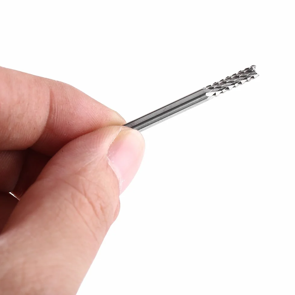 10 Sztuk Frezy z Węglika Wolframu Wiertła 1.0mm 1.5mm 2.0mm 2.5mm 3.0mm Średnica Krawędzi Tnącej do Płytek Drukowanych Tworzywa Sztuczne Stal Nierdzewna i Miedź