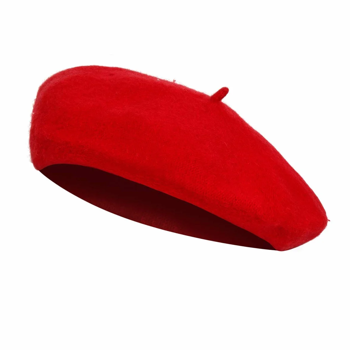 NUWIND Klasyczny francuski beret w stylu lat 40. XX wieku, wełniane berety czapki czapki, szyfonowy szalik, rękawiczki, retro owalne okulary przeciwsłoneczne
