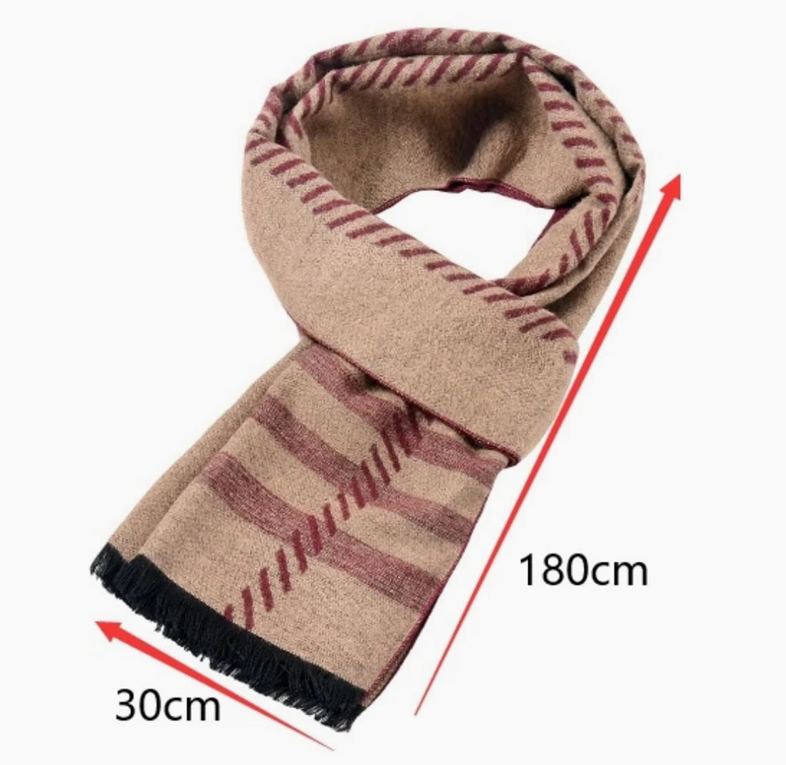 Szalik z frędzlamiKlasyczny stylowy szalik, Szalik zimowy Fashion Design Casual Szaliki Męskie Ciepły szalik szalik Szal szaliki