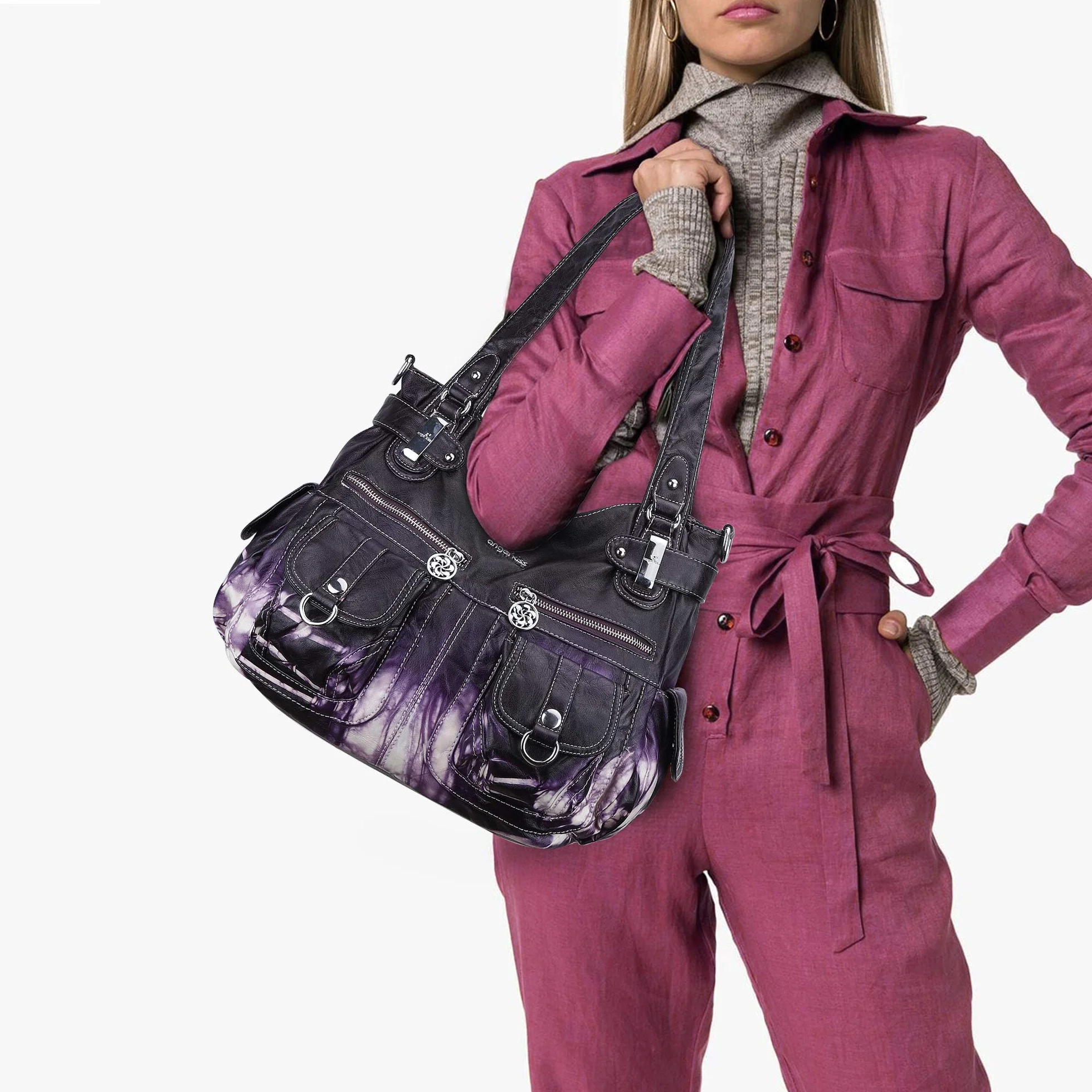 Angel Kiss Torba z zamkiem błyskawicznym Kobiety handbag with crossbody strap