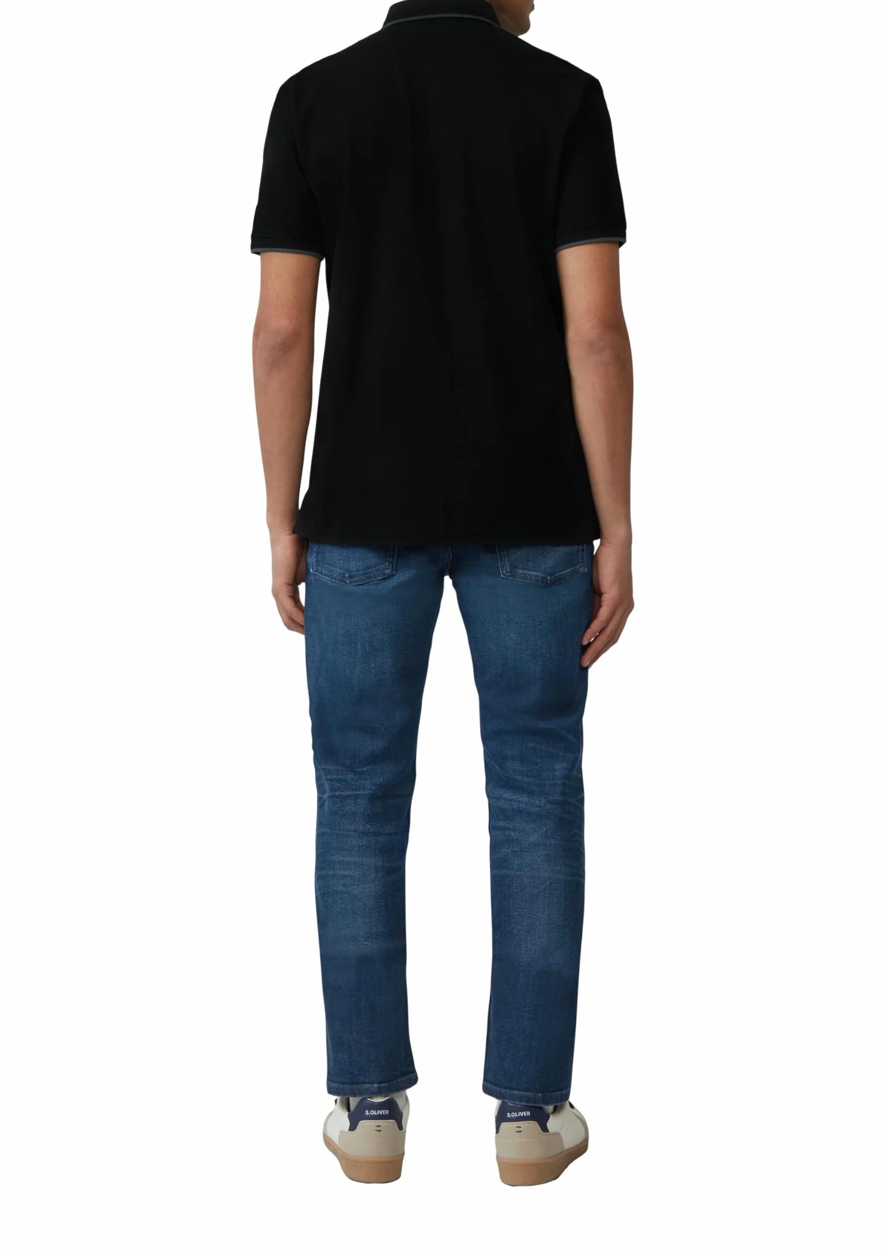 s.Oliver Męska koszulka polo sportowa, czarny, XL