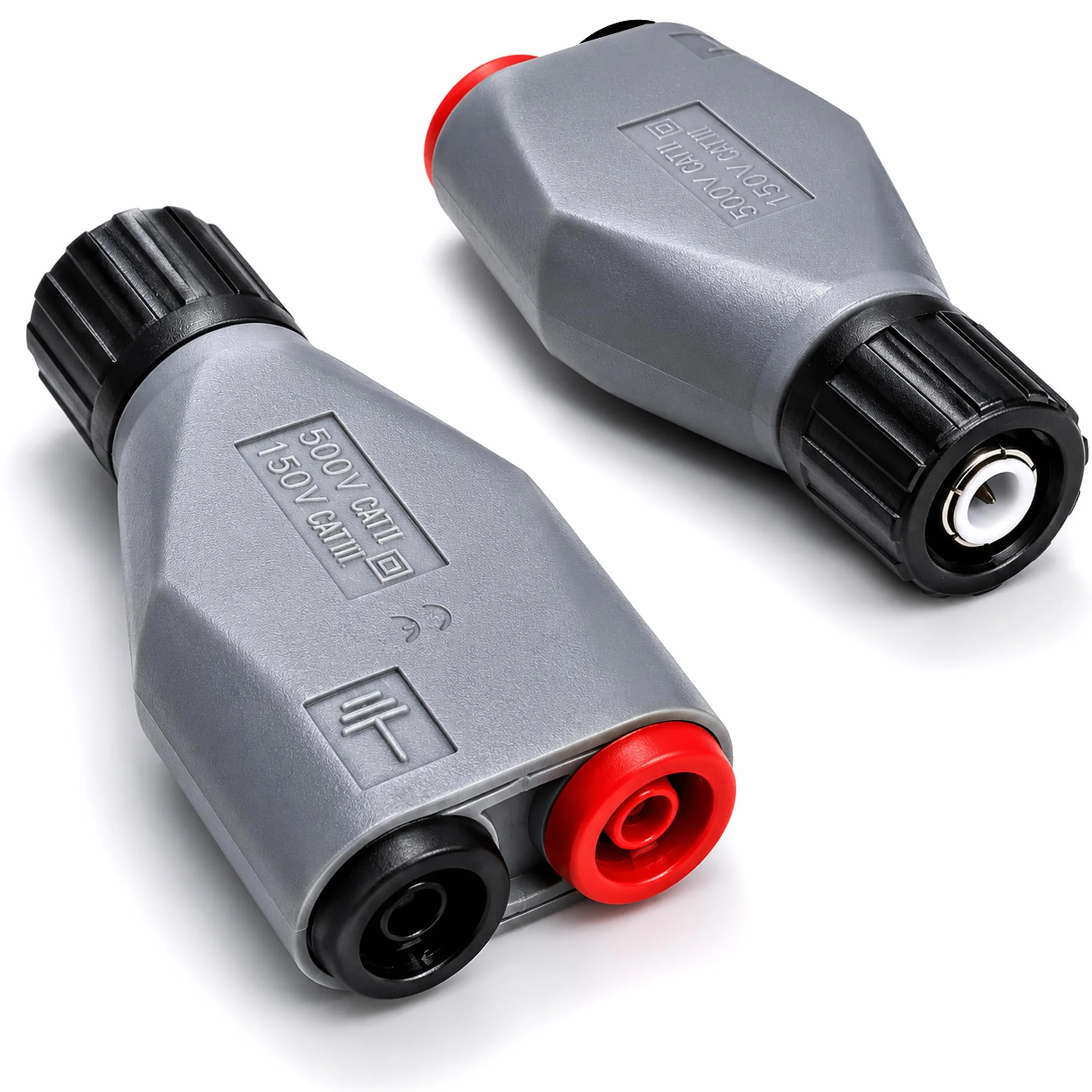 PeakTech P 7055 BNC adapter wtyczka bananowa gniazda, akcesoria do oscyloskopu, generatora sygnału, licznika częstotliwości i szczypiec prądowych z przewodem pomiarowym 4 mm, w pełni izolowany