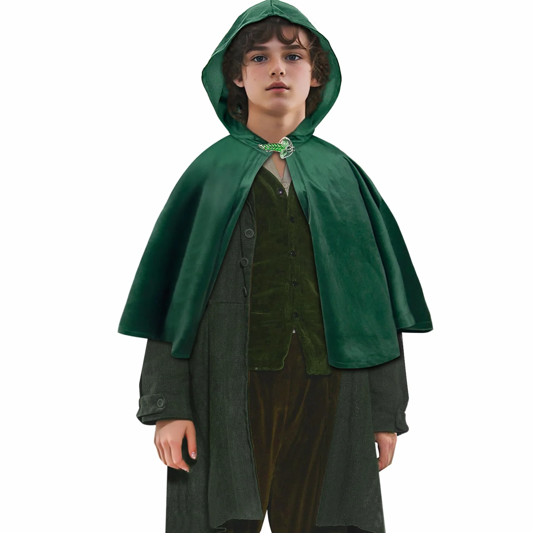keland Peleryna Hobbit Władca Pierścieni, kostium z broszką LOTR