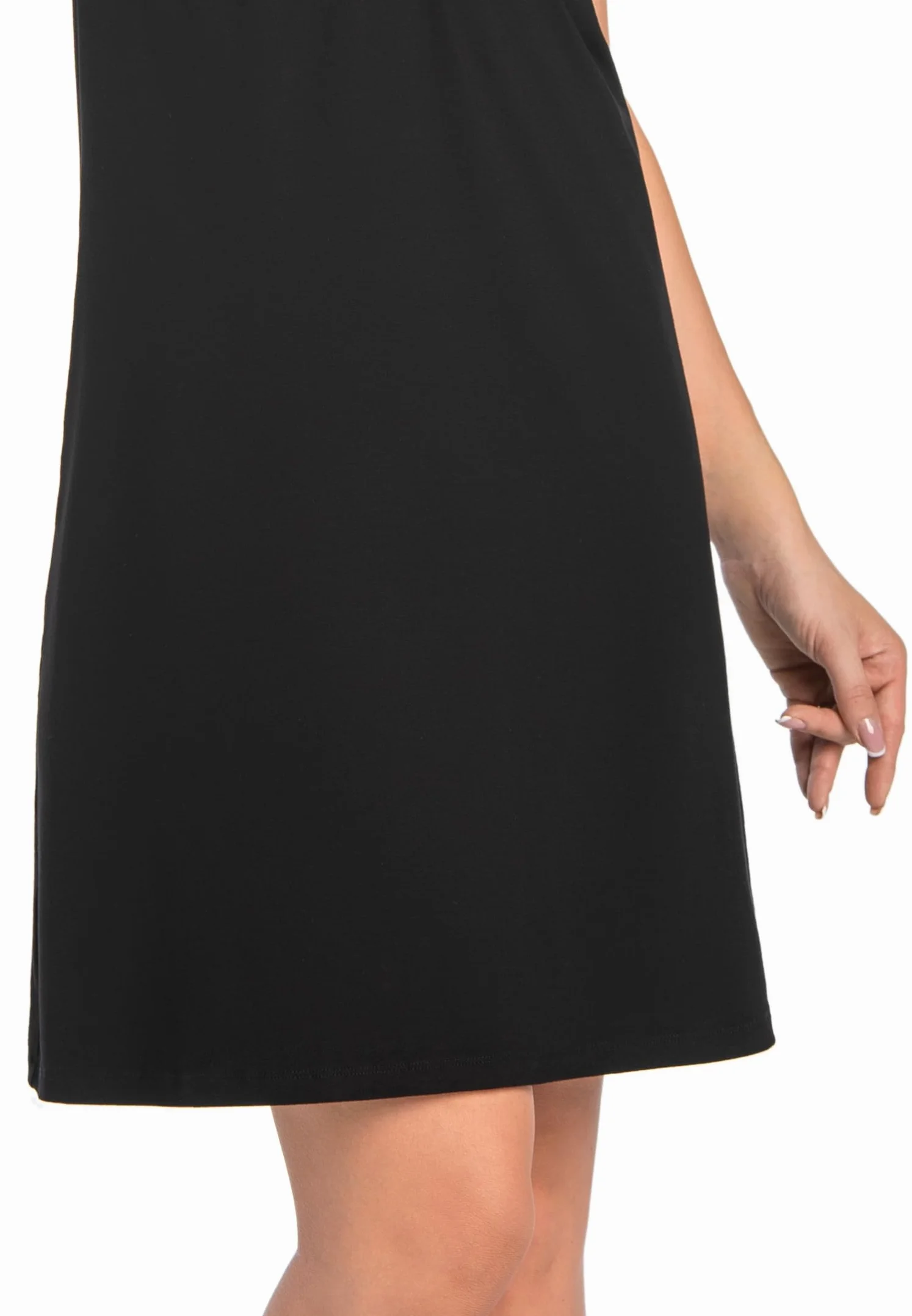 Teyli Women's Mommy Night Shirt, czarna, M, czarny