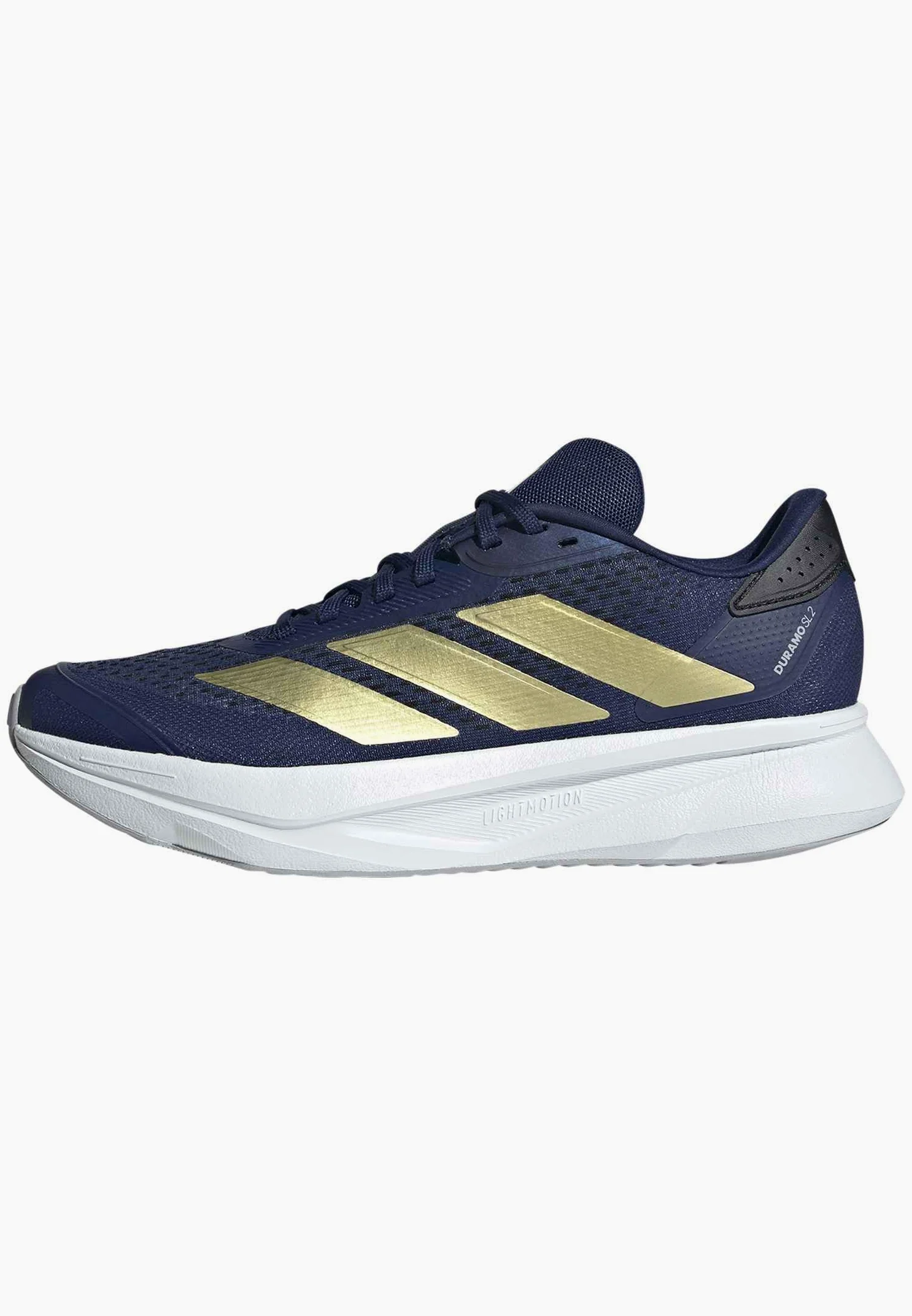 adidas Kobiety DURAMO SL 2 Running Shoes, dark blue/gold met./halo silver, 44 EU