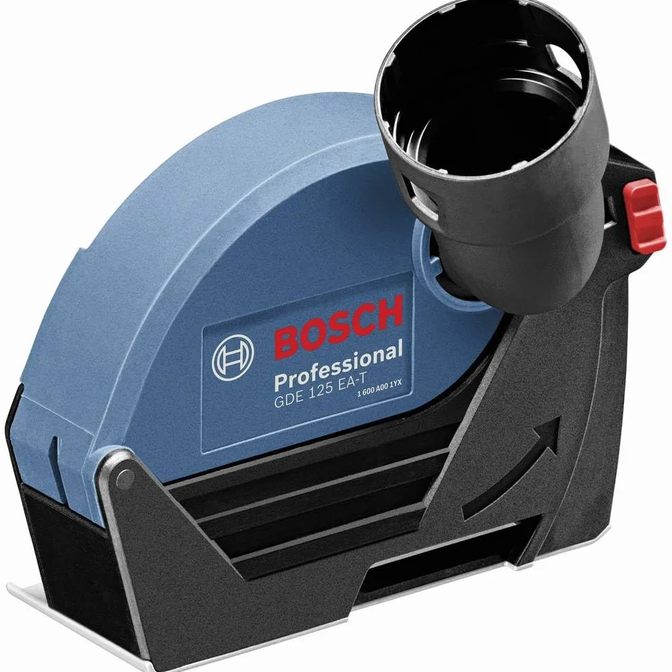 Bosch Professional: system odsysania pyłu GDE 125 EA-T do cięcia (do szlifierek kątowych z beznarzędziowo przestawianą pokrywą ochronną i Ø tarczy 125 mm)