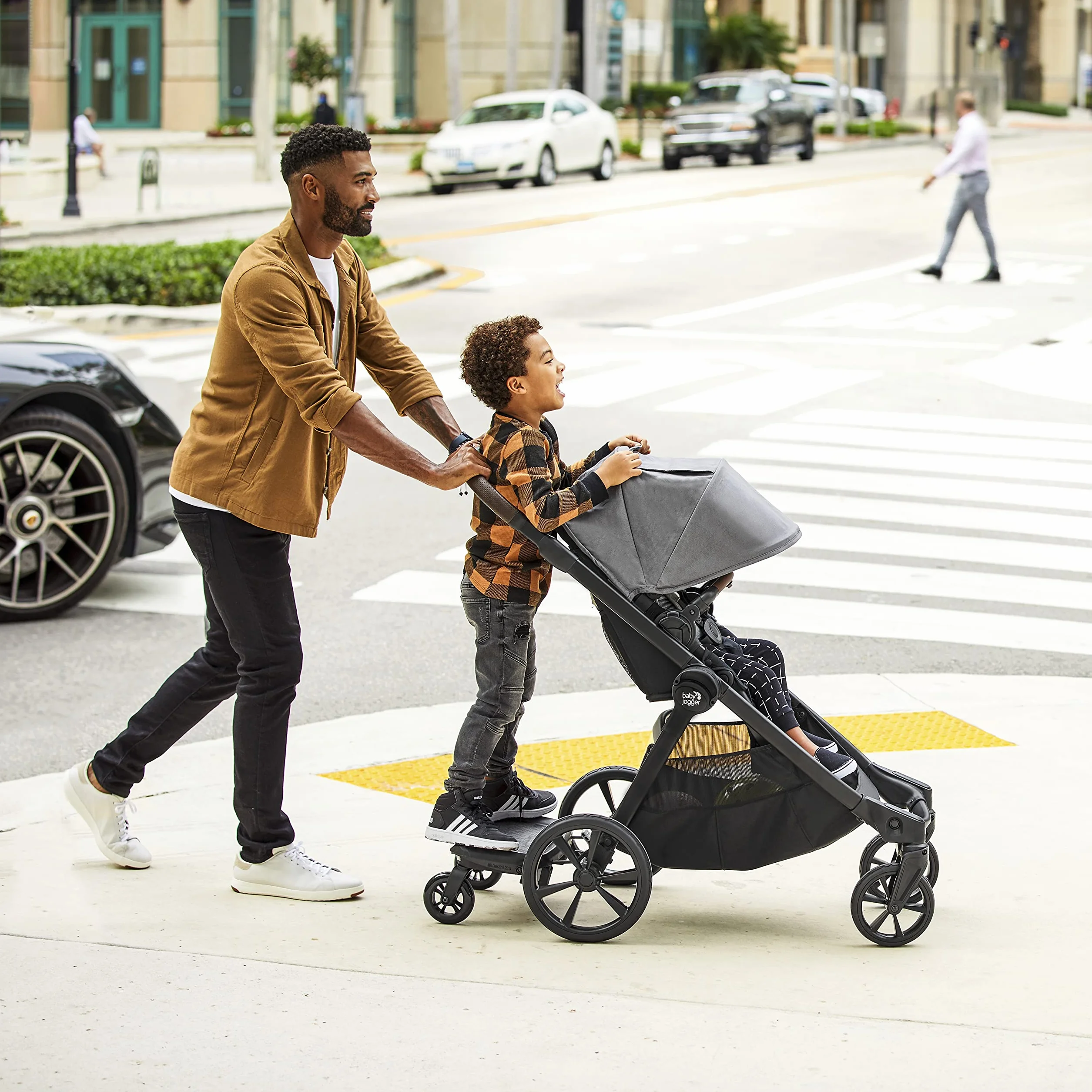 Baby Jogger City Select 2 modułowy wózek dla rodzeństwa, bliźniaków | lekki i kompaktowy wózek dziecięcy kombi | 28 kombinacji | Radiant Slate