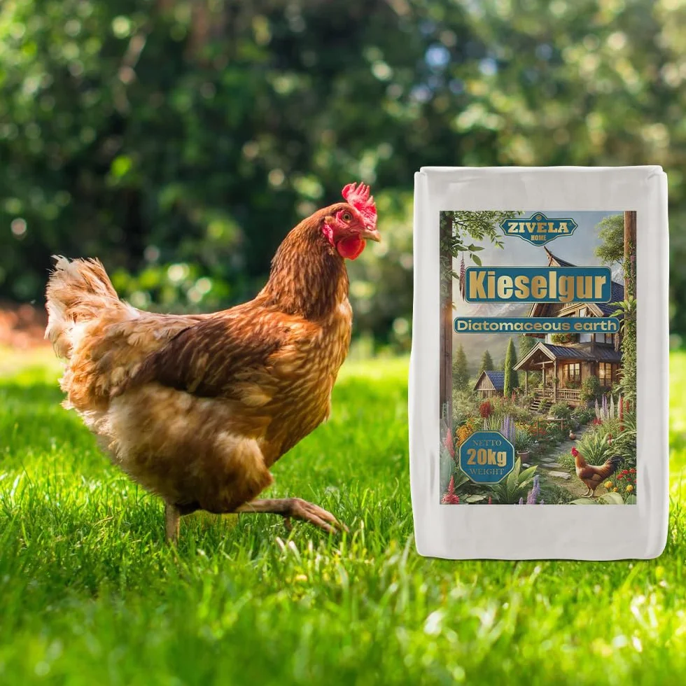Ziemia okrzemkowa dla kur 20 kg – 100% naturalna ziemia okrzemkowa, drobna do ogrodnictwa, zastosowań technicznych i hodowli zwierząt, bezpieczna i skuteczna w walce ze szkodnikami – idealna do