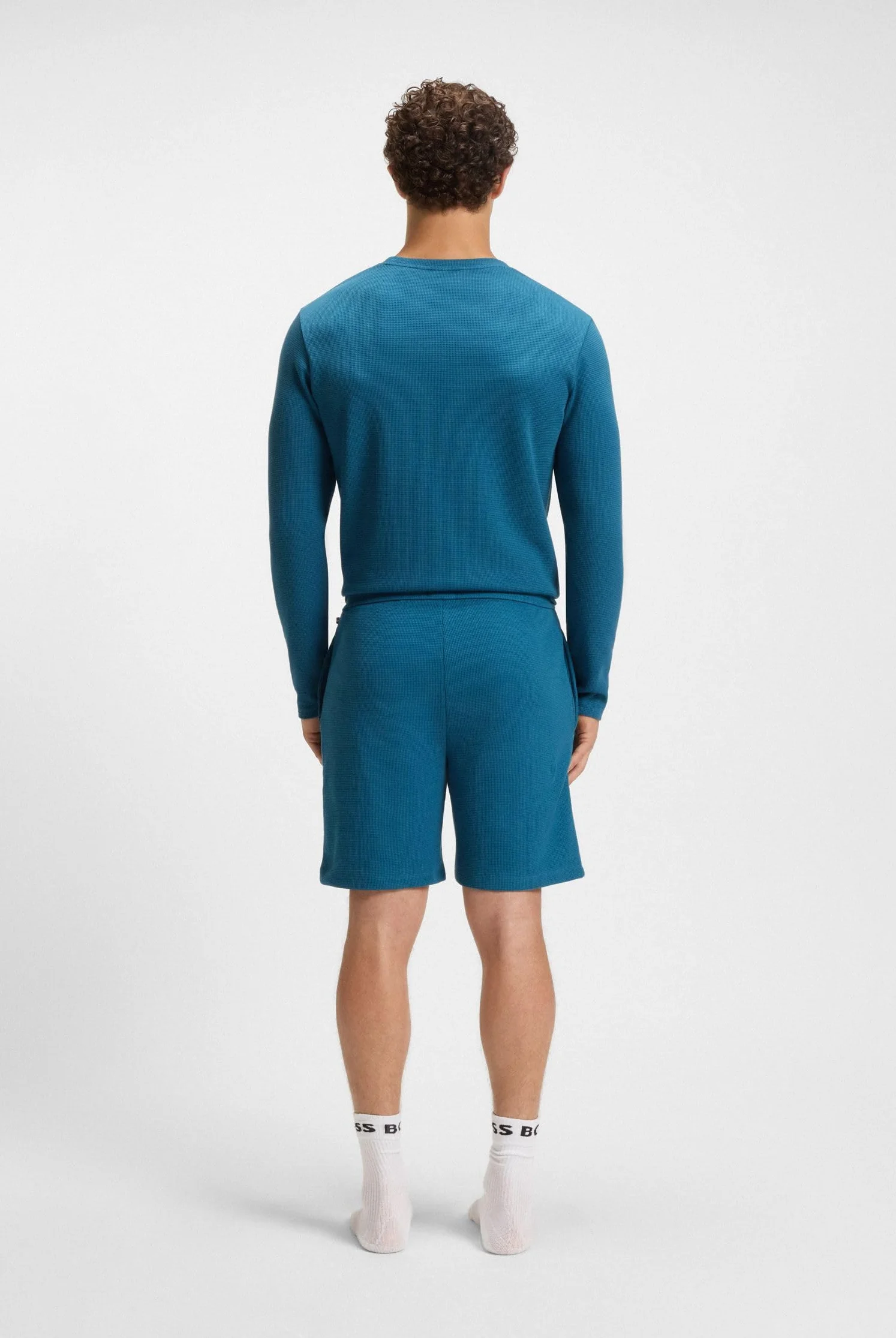 BOSS Waffle Shorts 10269584 01 - Shorty Mężczyźni
