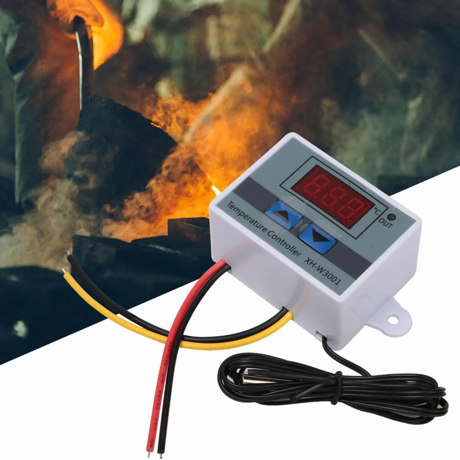 Termostat, XH-W3001 Cyfrowy Regulator Temperatury Przełącznik Termostatu z wodoodporną sondą Czujnika -50°C ~ 110°C(110-220V), Regulatory Temperatury (110-220 V/1500 W)