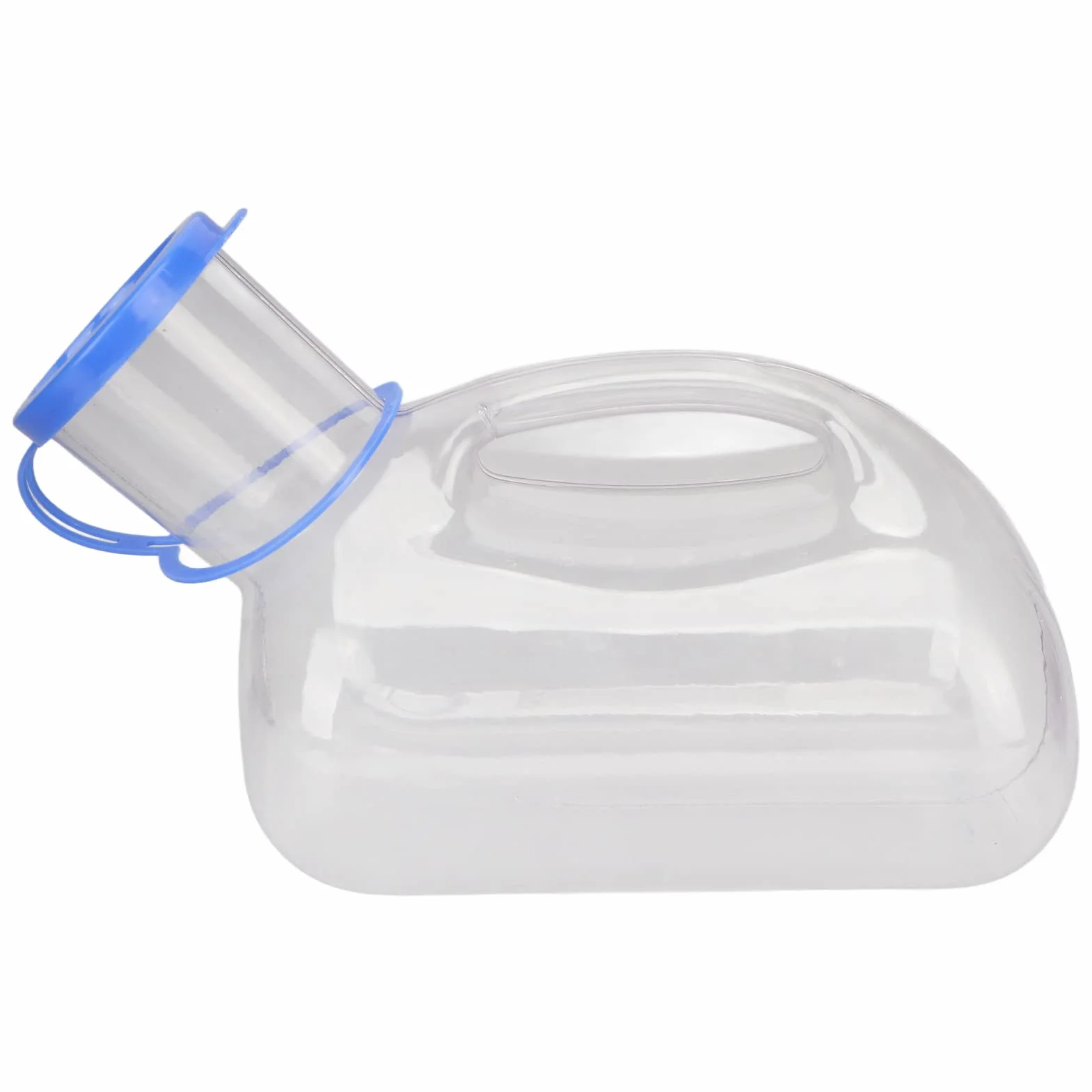 Pisuary dla Mężczyzn, Męskie Butelki Pisuarowe 1000 Ml Przenośny Pisuar Męski z pokrywką Przezroczysty Plastikowy Pojemnik na Mocz Butelki Pee dla Podróżnych Osoby w Podeszłym