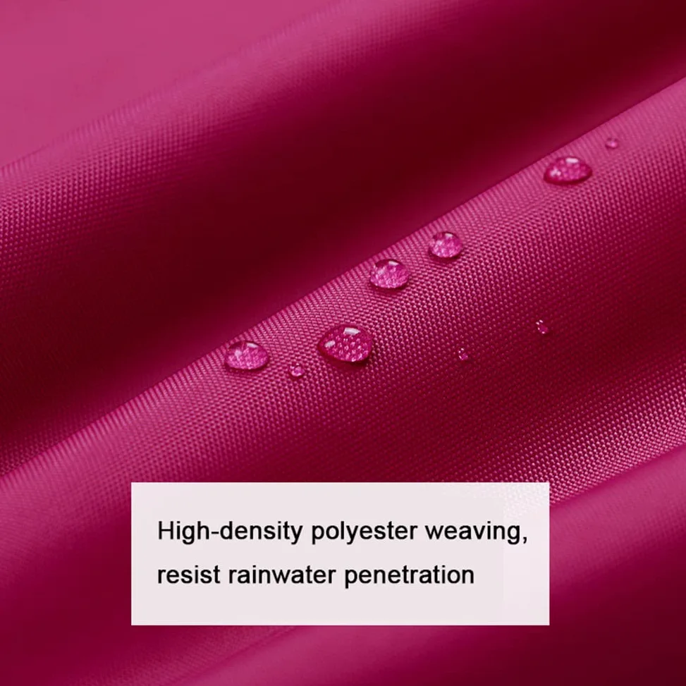 Poncho z kapturem, kurtka przeciwdeszczowa, ponczo, wielokrotnego użytku dla dorosłych,Płaszcz przeciwdeszczowy(Red,6XL double)