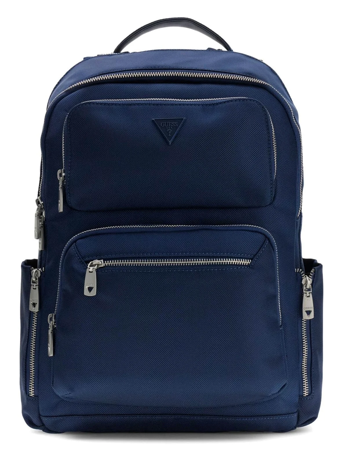 GUESS Plecak rekreacyjny z kieszenią na laptopa Berno Squared Backpack Blue Indigo granatowy