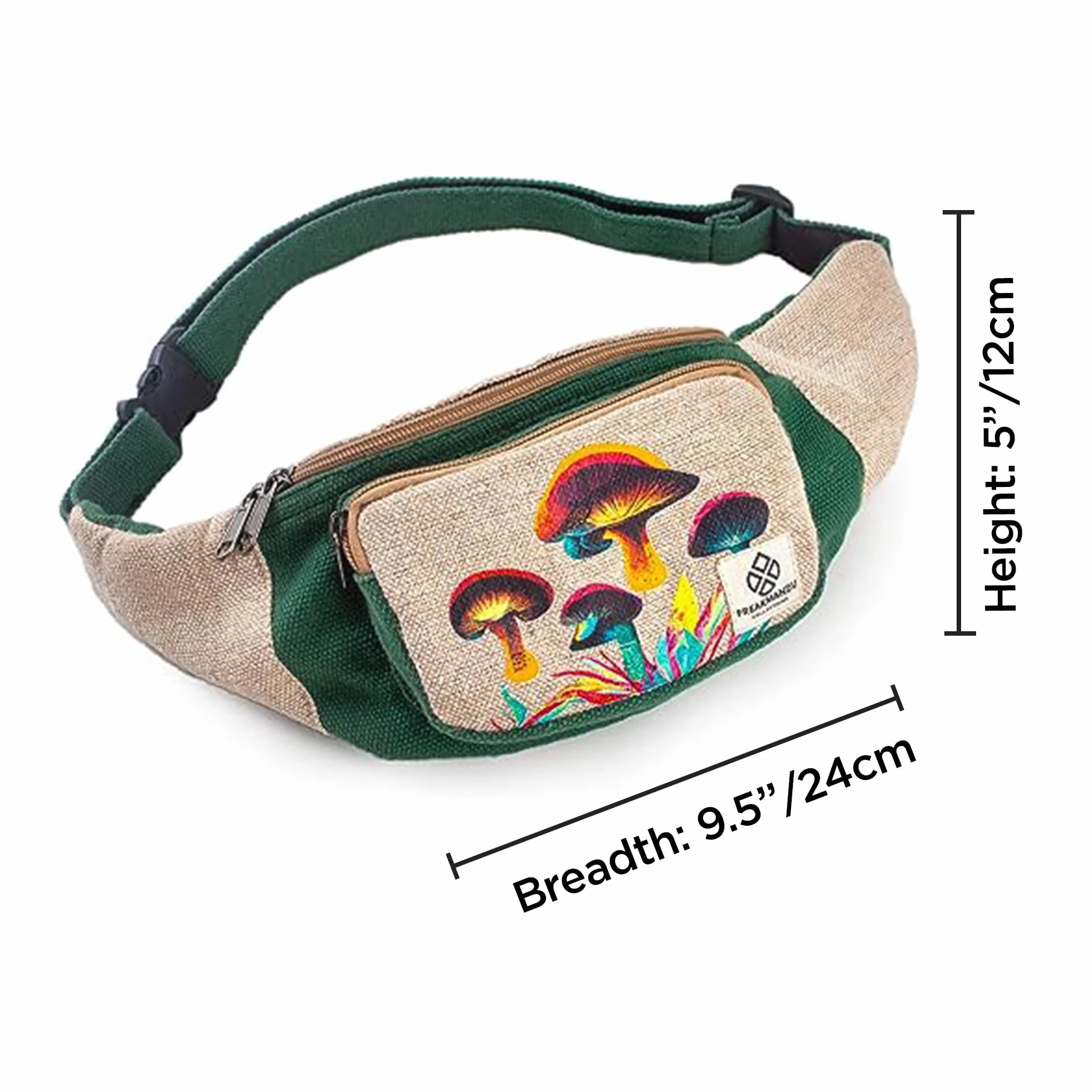 Freakmandu Konopie Pas Biodrowy Torba Crossbody Styl Boho Hippie Ręcznie Saszetka Biodrowa Dla Kobiet Mężczyzn