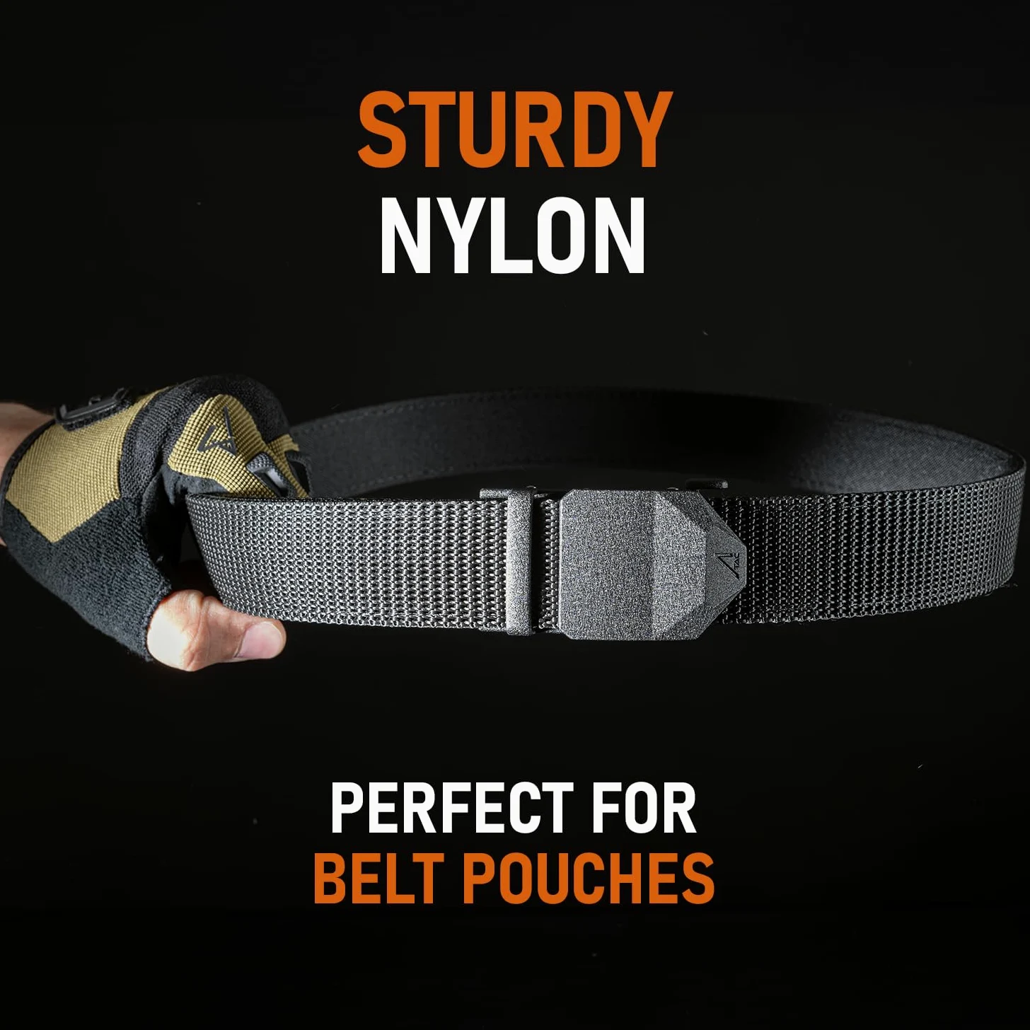 ACE Schakal Pas wojskowy dla mężczyzn - taktyczny męski pasek do spodni z szybkozłączką bez dziurek - szorstki nylon - 114 cm