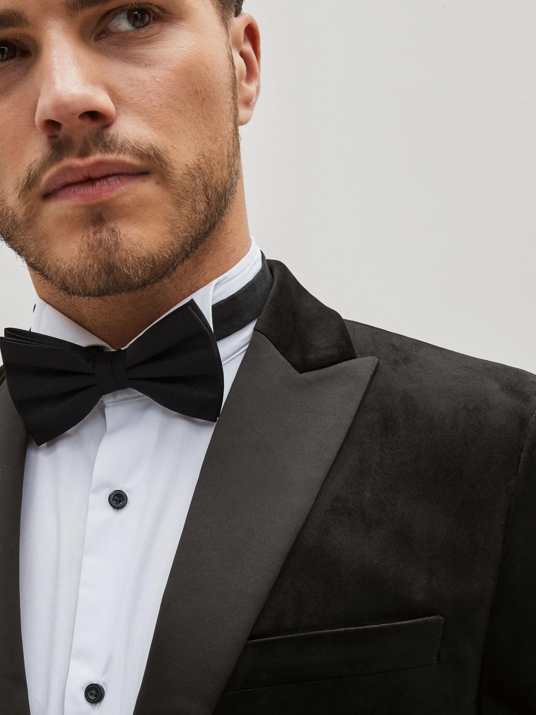 NEXT Aksamitna marynarka typu blazer o dopasowanym kroju